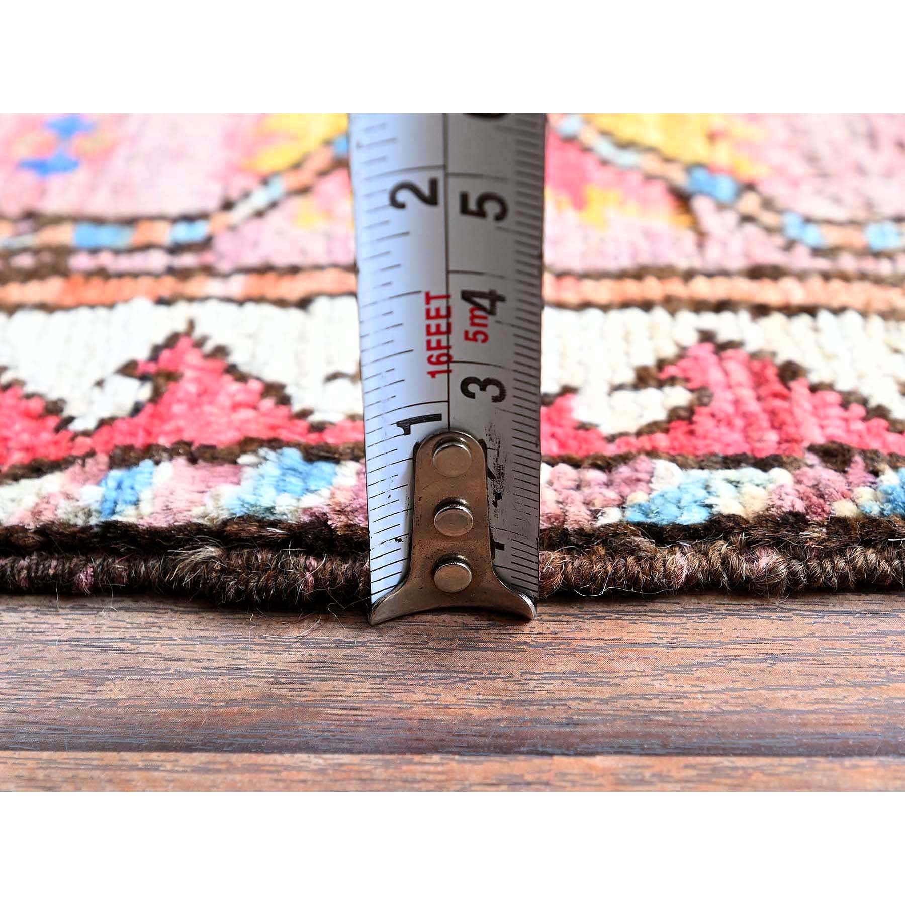 4'4"x5'9" Carolina Blue, Afghan Ersari with Turkish Knot, Caucasian Design Revival, Vegetable Dyes, Densely Woven, Hand Knotted, Soft and Velvety Wool, Oriental Rug Sh604