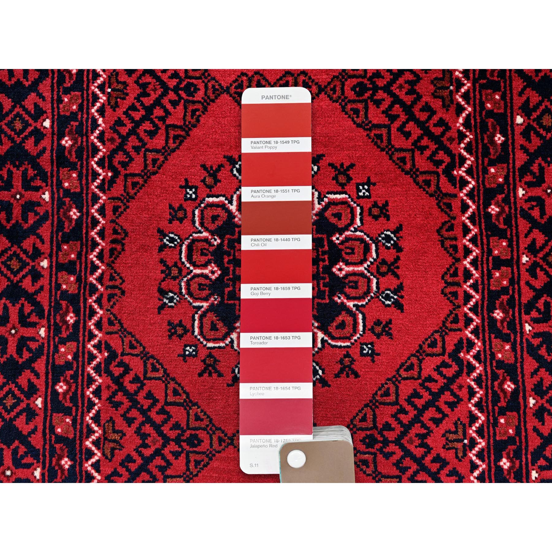2'2"x3'10" Berry Red, Afghan Khamyab with Flower Design, Hand Knotted, Soft and Shiny Wool, Vegetable Dyes, Mat, Sample, Oriental Rug Sh718