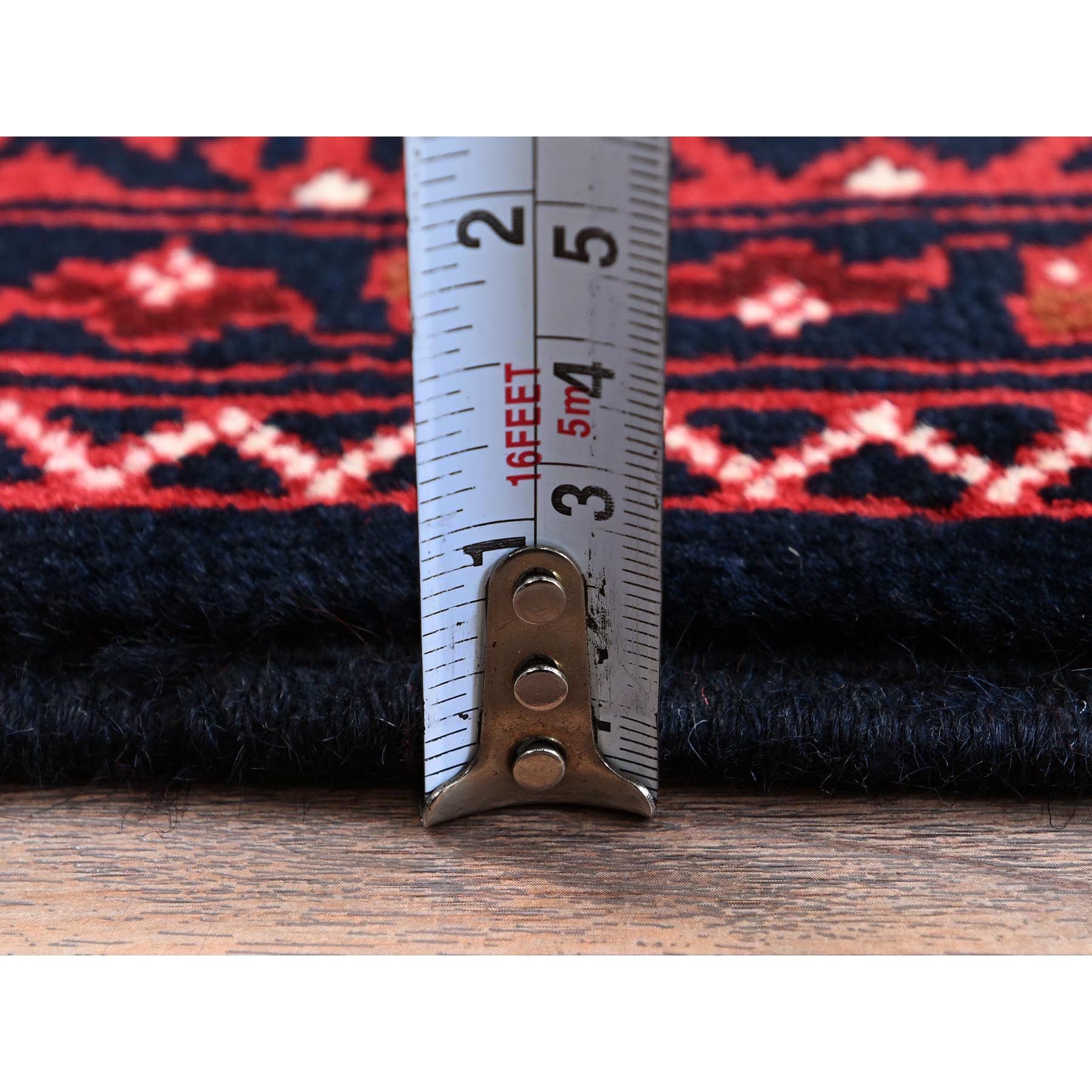 2'2"x3'10" Berry Red, Afghan Khamyab with Flower Design, Hand Knotted, Soft and Shiny Wool, Vegetable Dyes, Mat, Sample, Oriental Rug Sh718