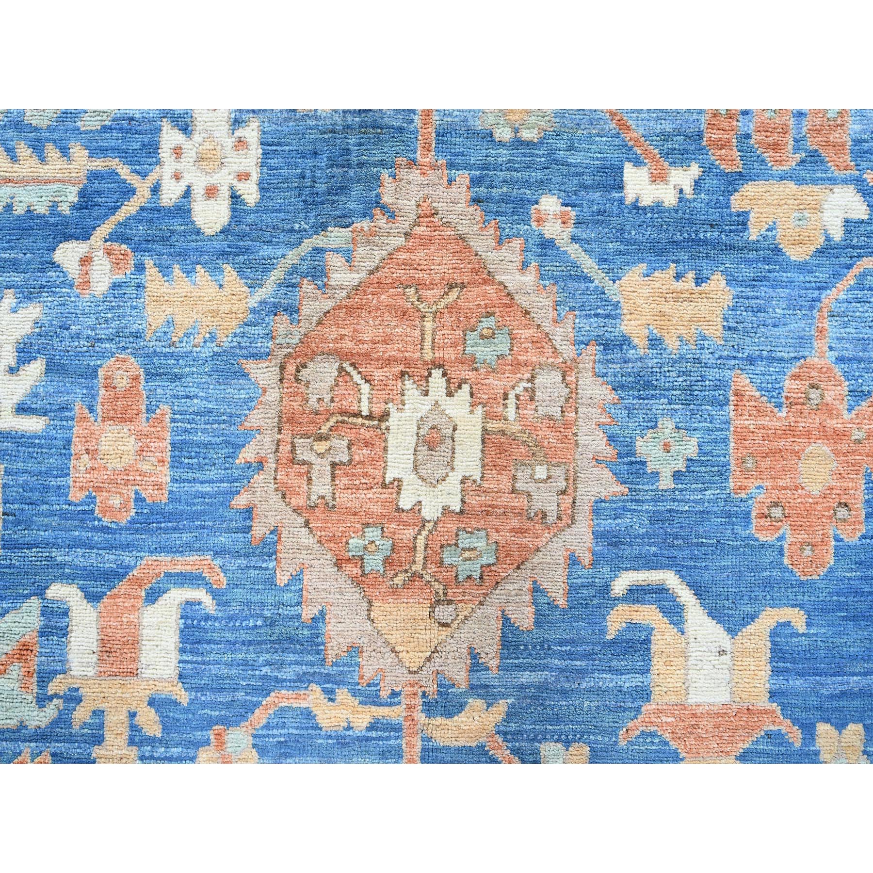 9'10"x13'8" Dark Vanilla Brown, Peshawar Heriz with Antique Serapi Design, Vegetable Dyes, Hand Knotted, Shiny High Mountain Wool, Densely Woven, Soft Pile, Oriental Rug Sh908