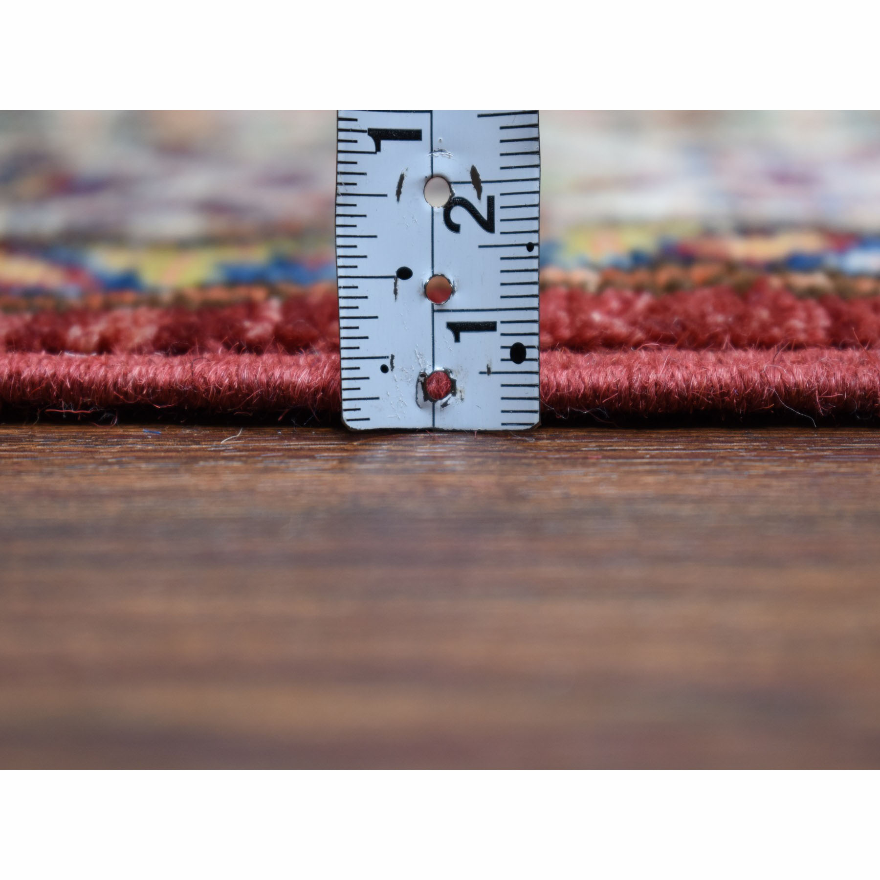 2-8 x20- Super Kazak Red Geometric Design Pure Wool Hand-Knotted XL Runner Oriental Rug 