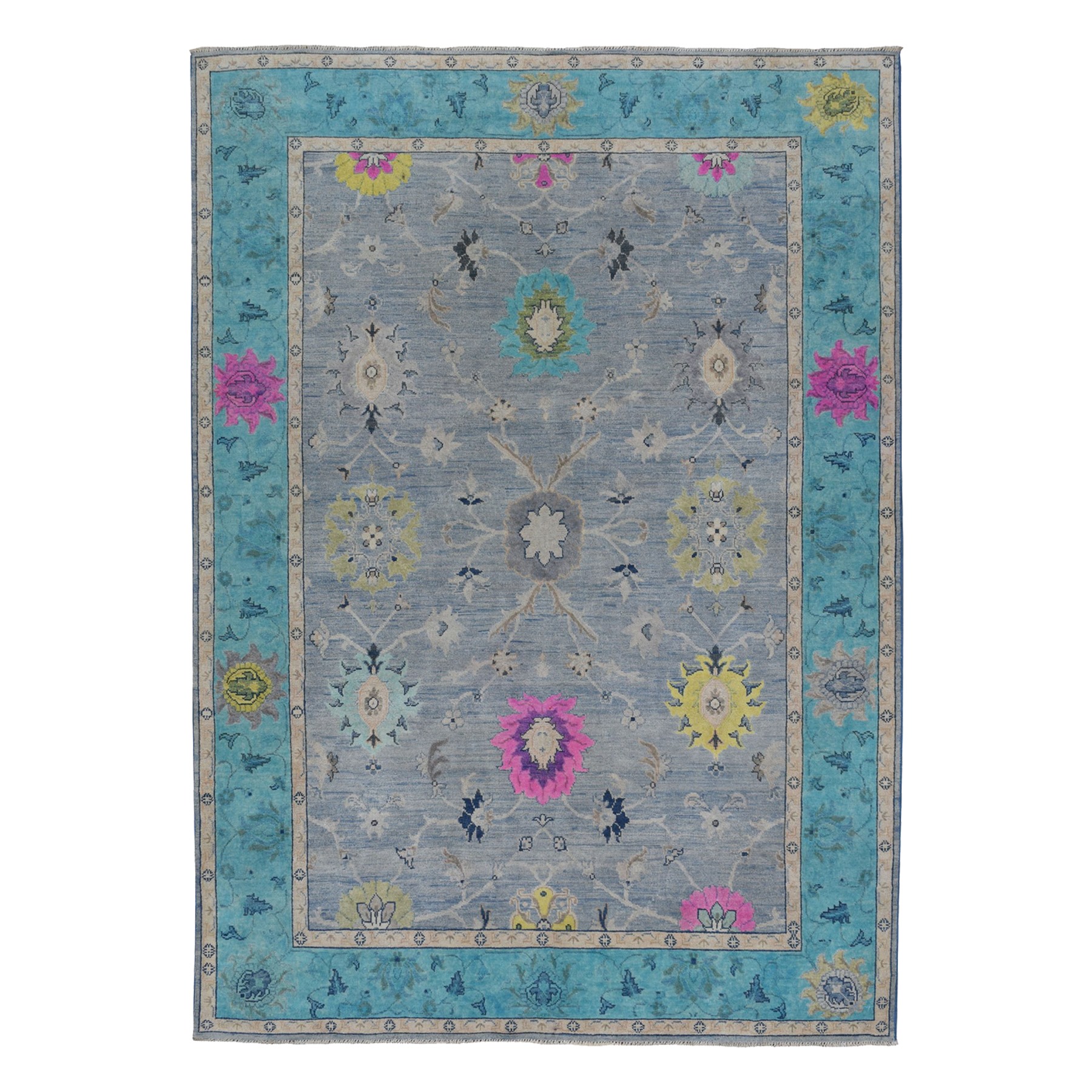 Caucasian Collection Hand Knotted Blue Rug No: 1101044