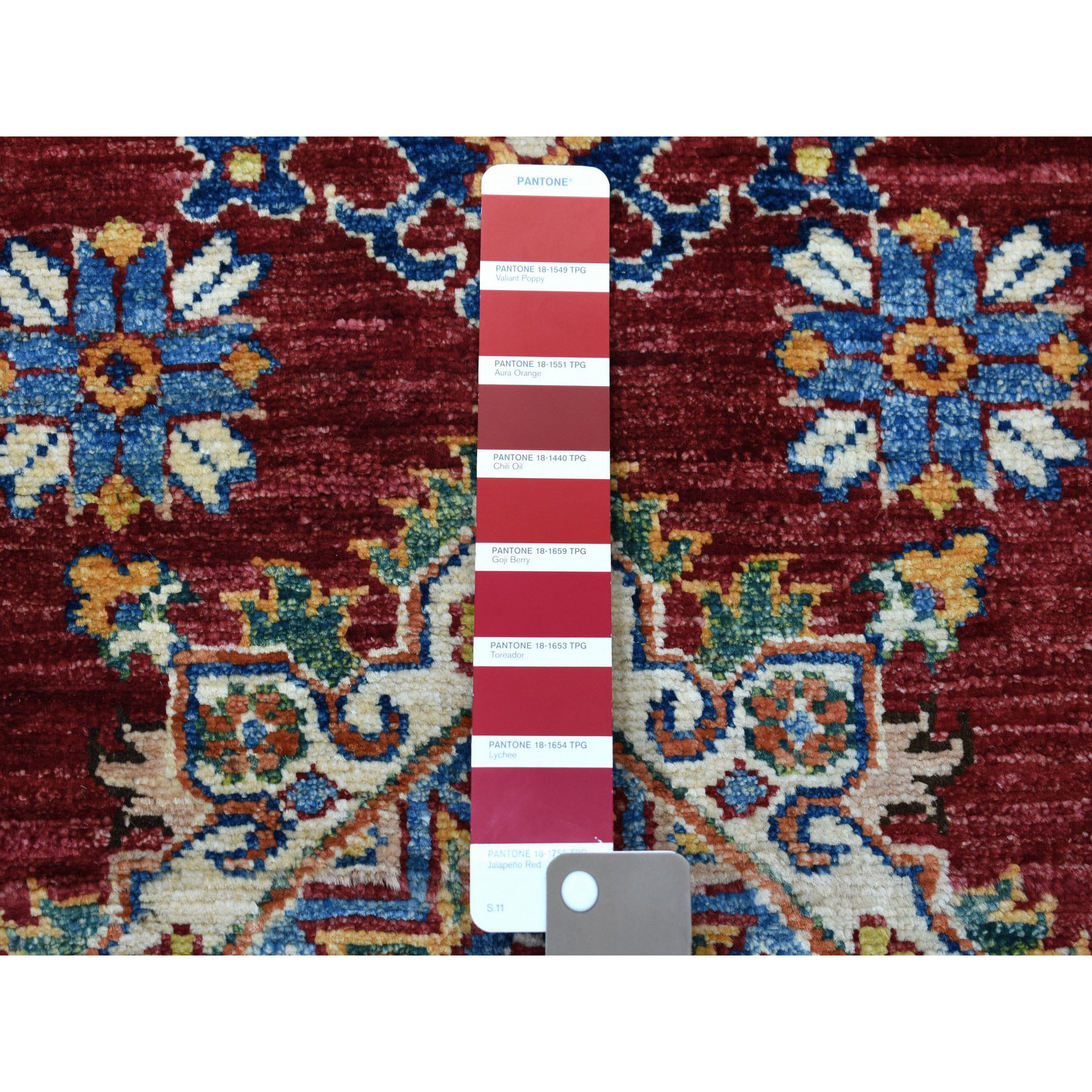 2-8 x20-3  Red Super Kazak Pure Wool Geometric Design XL Runner Hand-Knotted Oriental Rug 