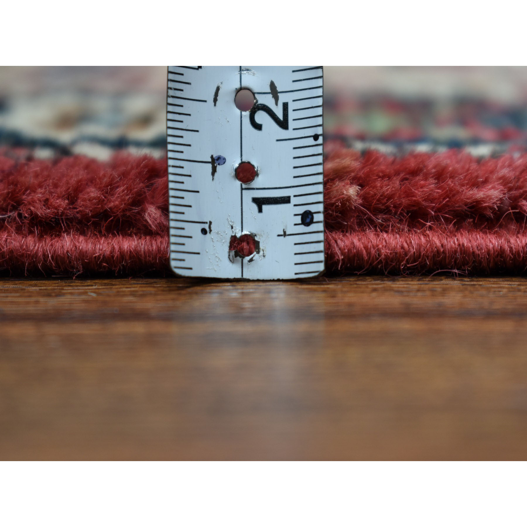 3-1 x5- Red Geometric Design Kazak Pure Wool Hand-Knotted Oriental Rug 