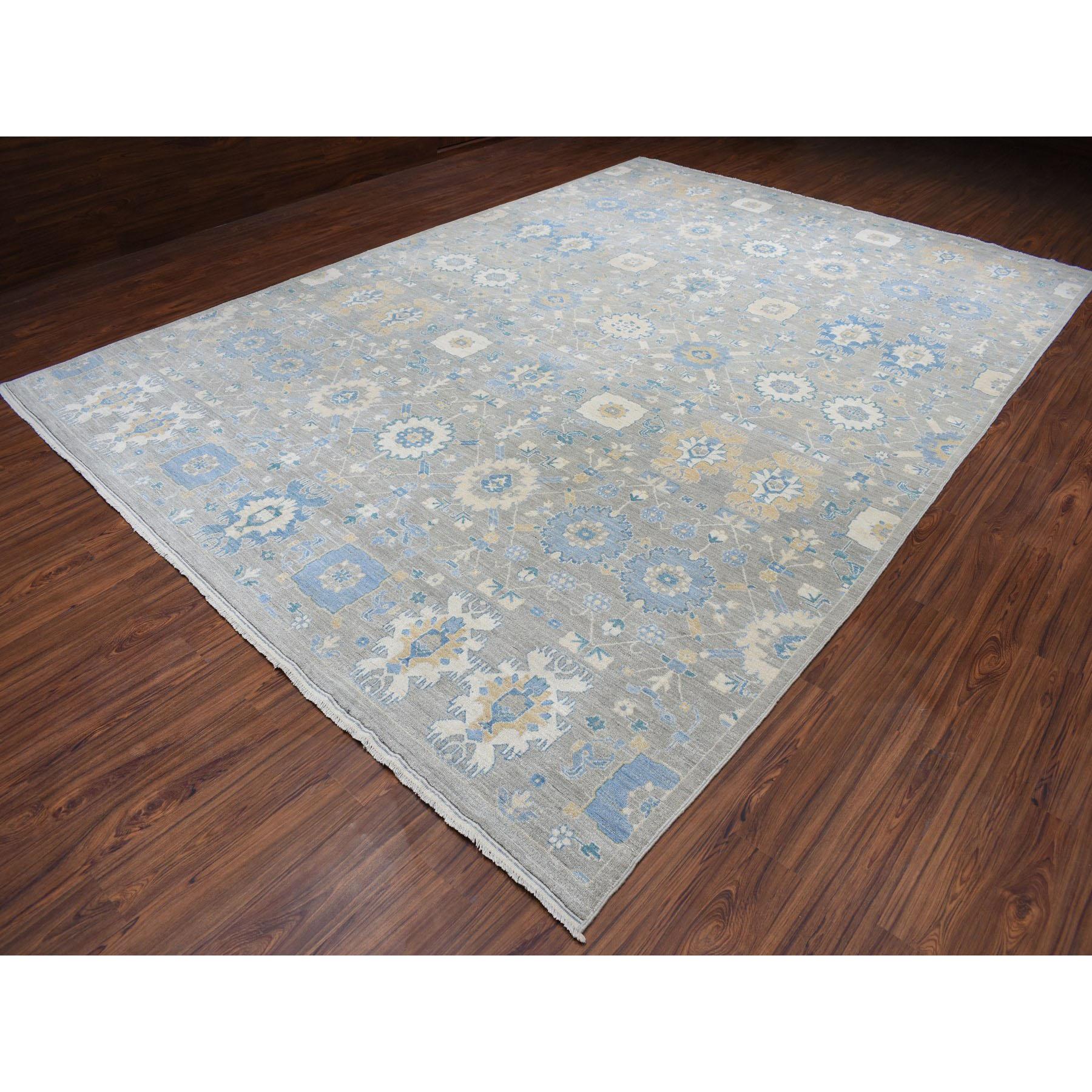10-x14- All Over Design Fabric Collection Peshawar Hand-Knotted Oriental Rug 