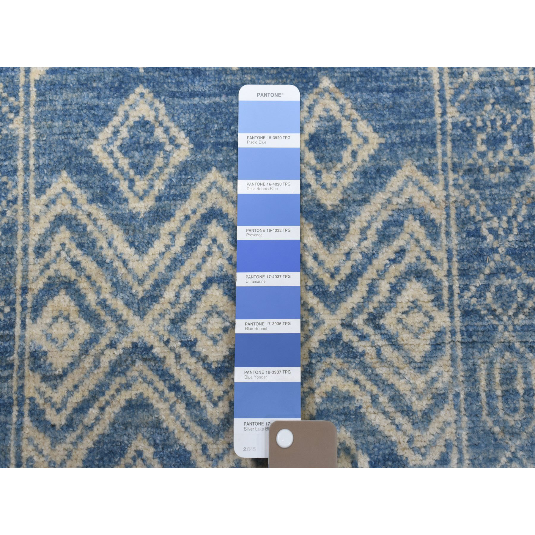 8-9 x11-10  Pure Wool Southwestern Peshawar Berber Motif Influence Design Hand-Knotted Oriental Rug 
