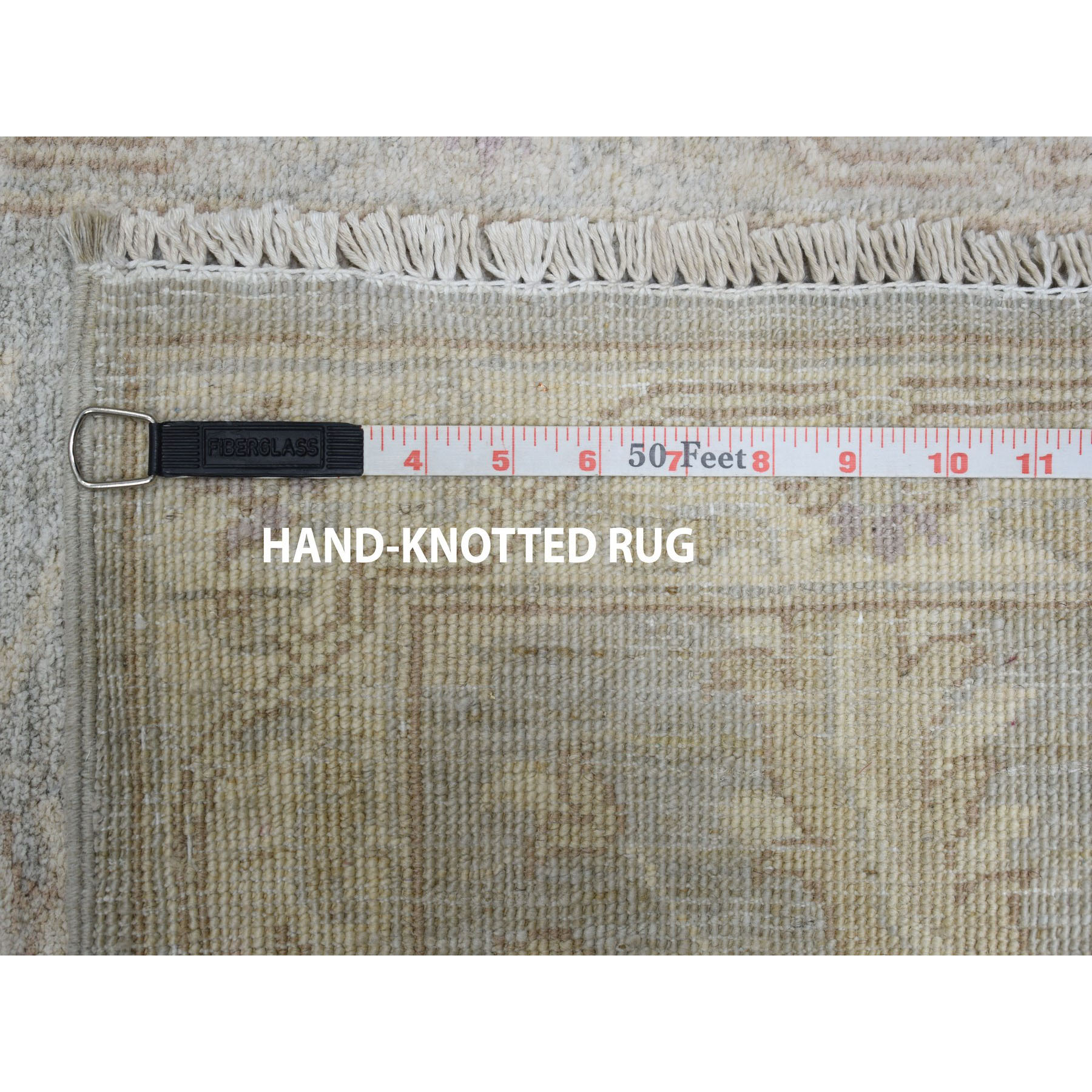 2-5 x11-3  White Wash Peshawar Pure Wool Hand-Knotted Oriental  Runner Rug 