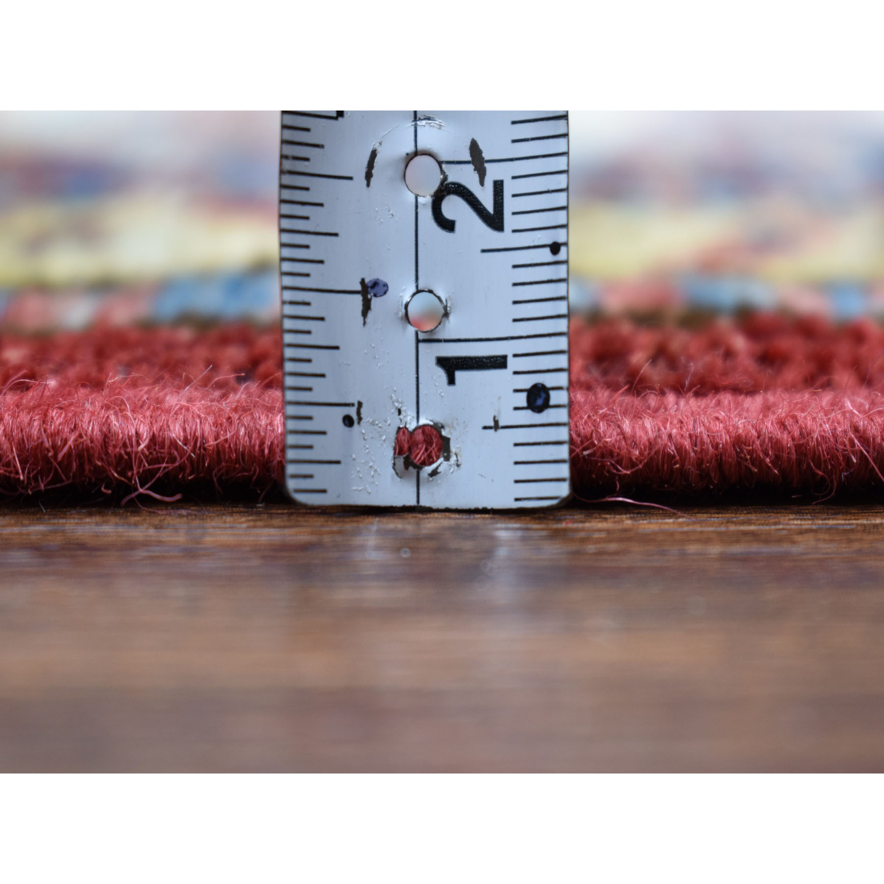 2-10 x4- Red Super Kazak Pure Wool Geometric Design Hand-Knotted Oriental Rug 