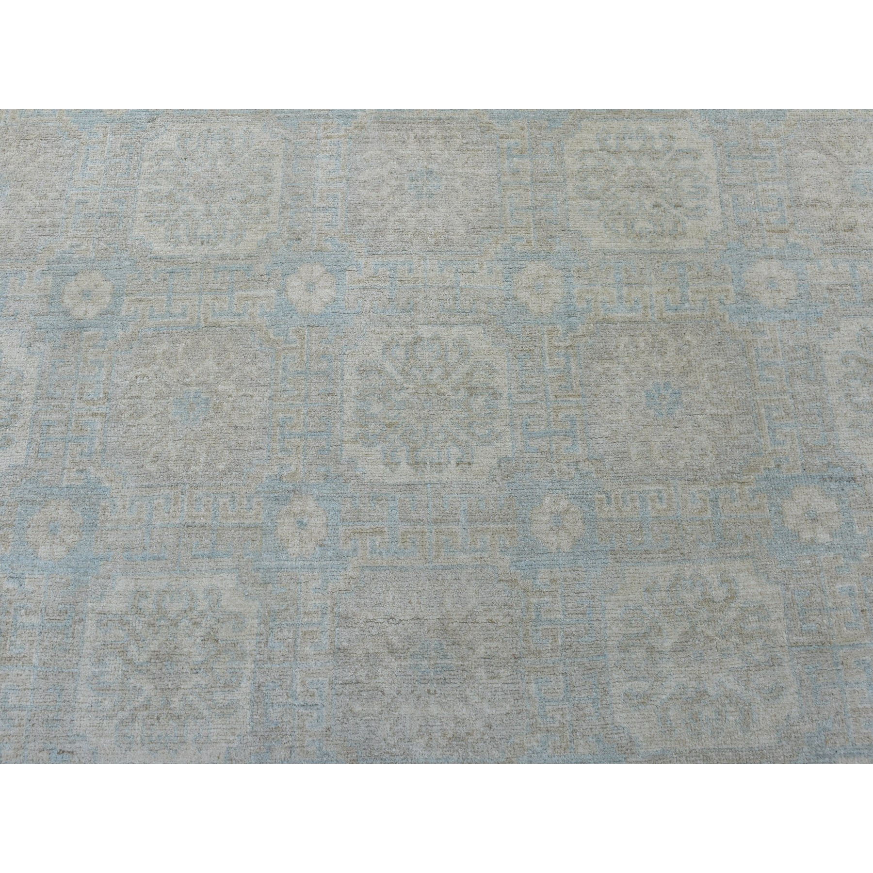 10-3 x13-8  White Wash Peshawar Pure Wool Hand-Knotted Oriental Rug 