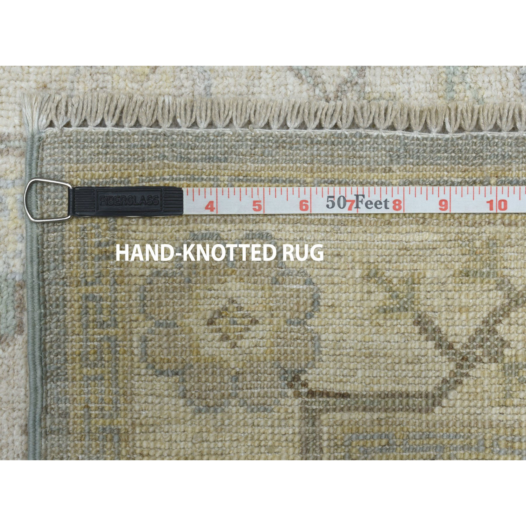 2-8 x14-5  White Wash Peshawar Pure Wool Hand-Knotted XL Runner Oriental Rug 