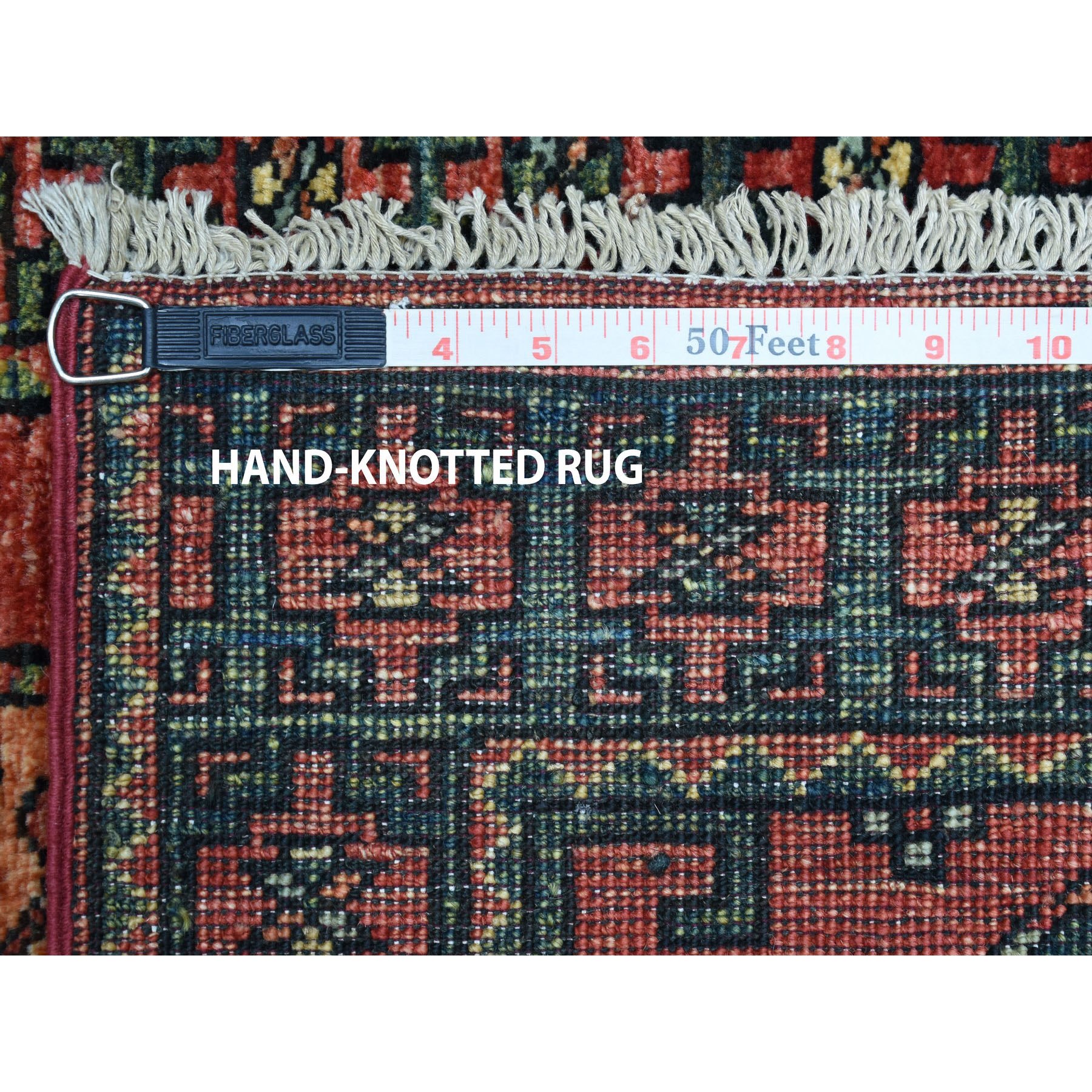 2-x3- Afghan Ersari Elephant Feet Design Pure Wool Hand Knotted Oriental Rug 