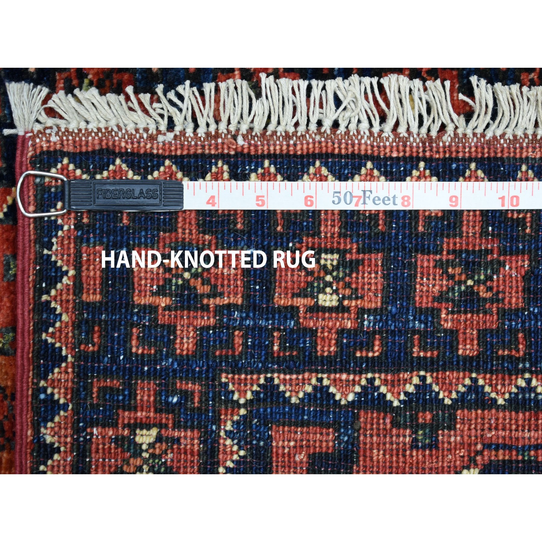 2-x2-10  Afghan Ersari Elephant Feet Design Pure Wool Hand Knotted Oriental Rug 