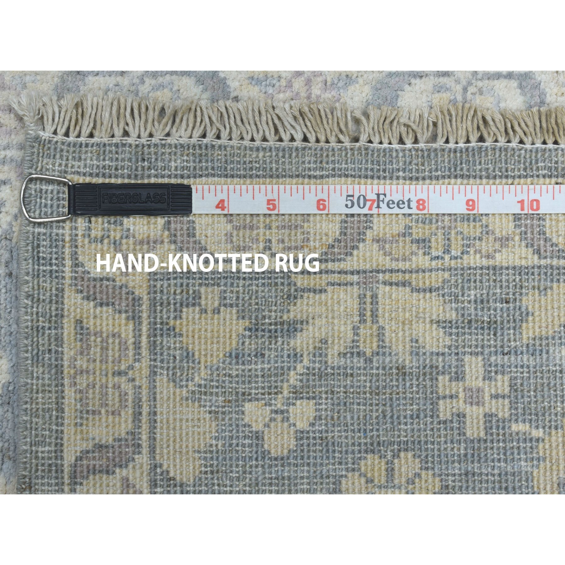 2-x6- White Wash Peshawar Pure Wool Hand-Knotted Runner Oriental Rug 