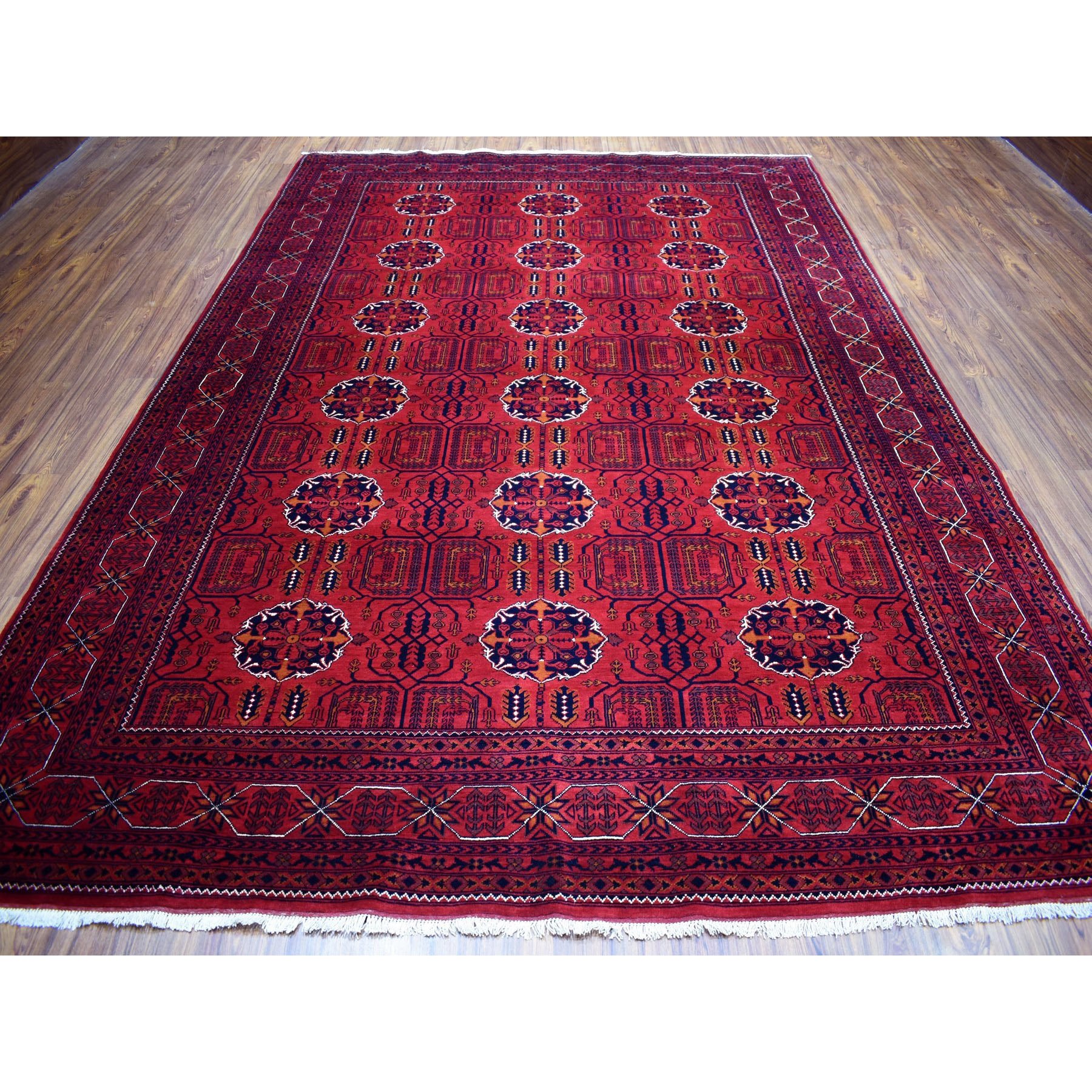 8-3 x11-7  Afghan Khamyab Natural Dyes Pure Wool Hand-Knotted Oriental Rug 