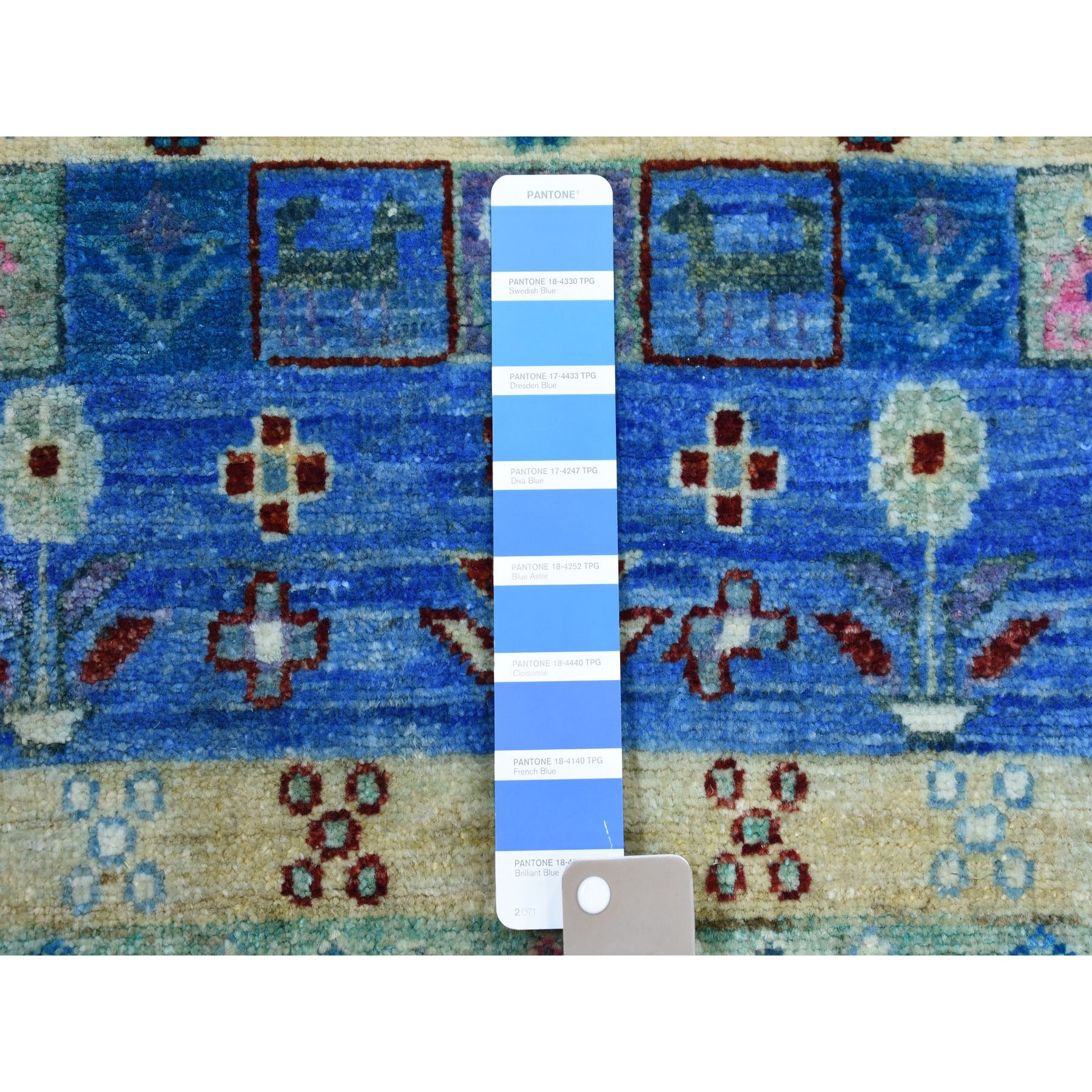 4'x5'10" Colorful Kashkuli Gabbeh Natural Dyes Pure wool Hand-Knotted Oriental Rug Sh51615