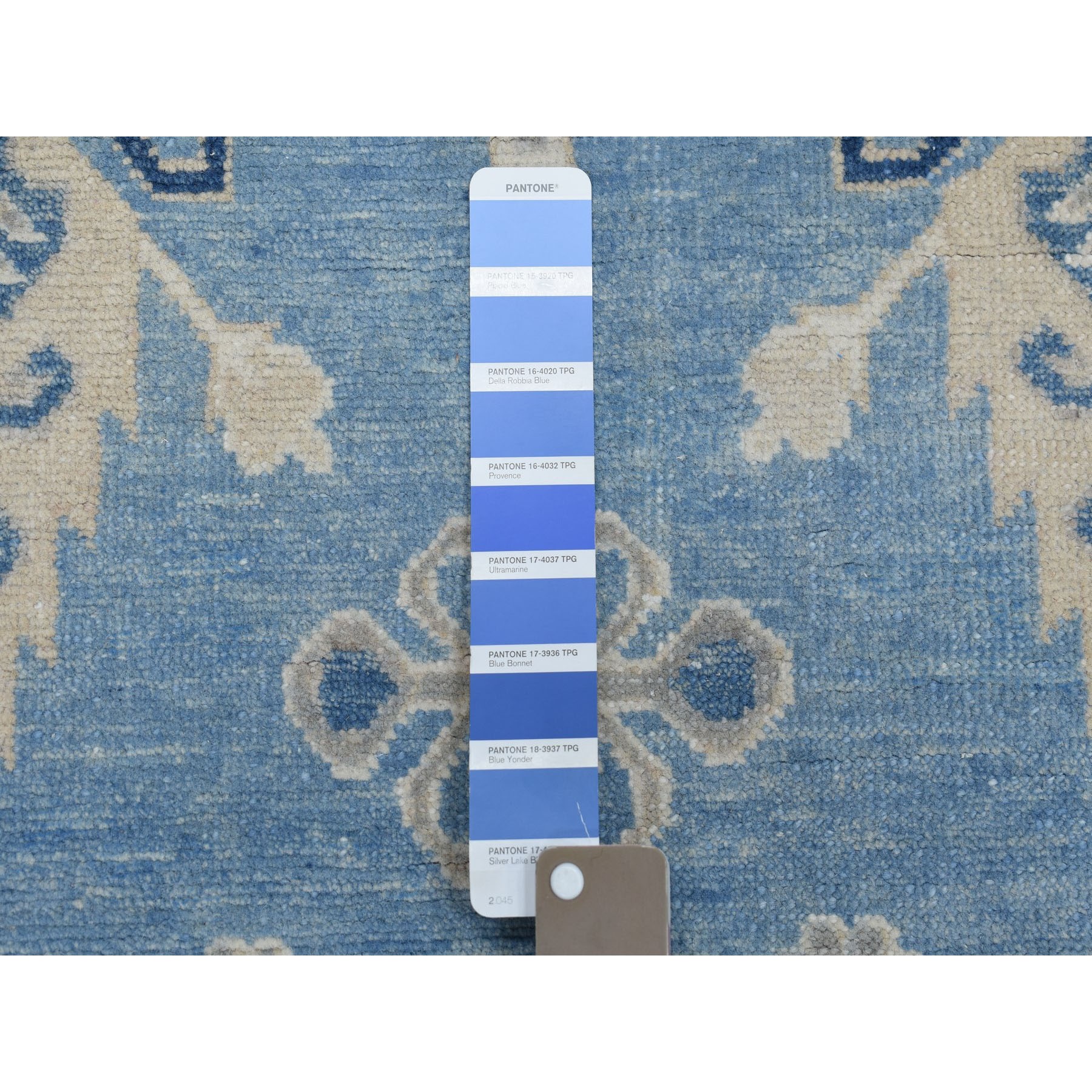 9-1 x11-6  Blue Vintage Look Kazak Pure Wool Hand Knotted Oriental Rug 
