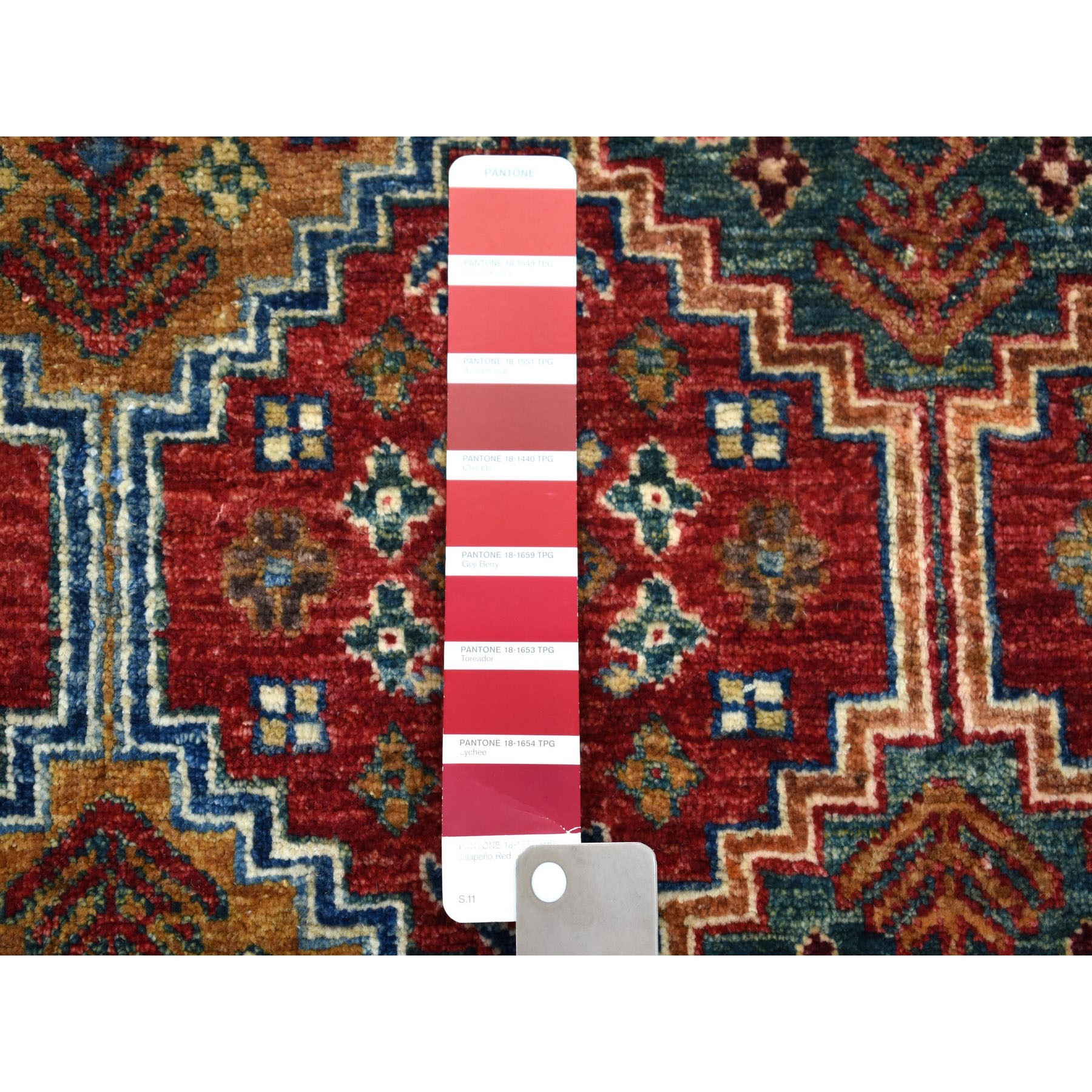 6-x9- Super Kazak ColorFul Khorjin Design Pure Wool Hand Knotted Oriental Rug 