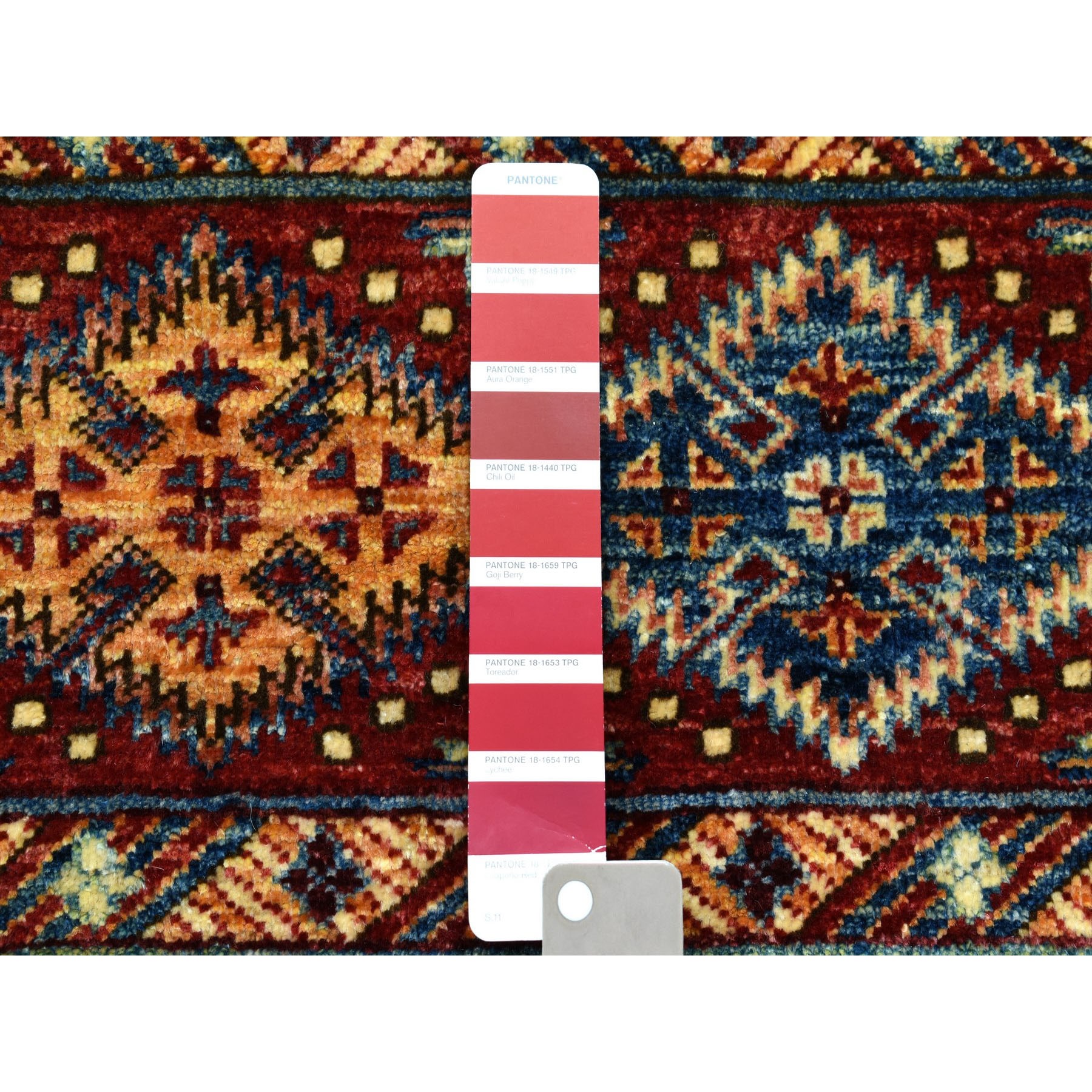 2-9 x4- Hand Knotted Multicolor Khorjin Design Super Kazak Pure Wool Oriental Rug 