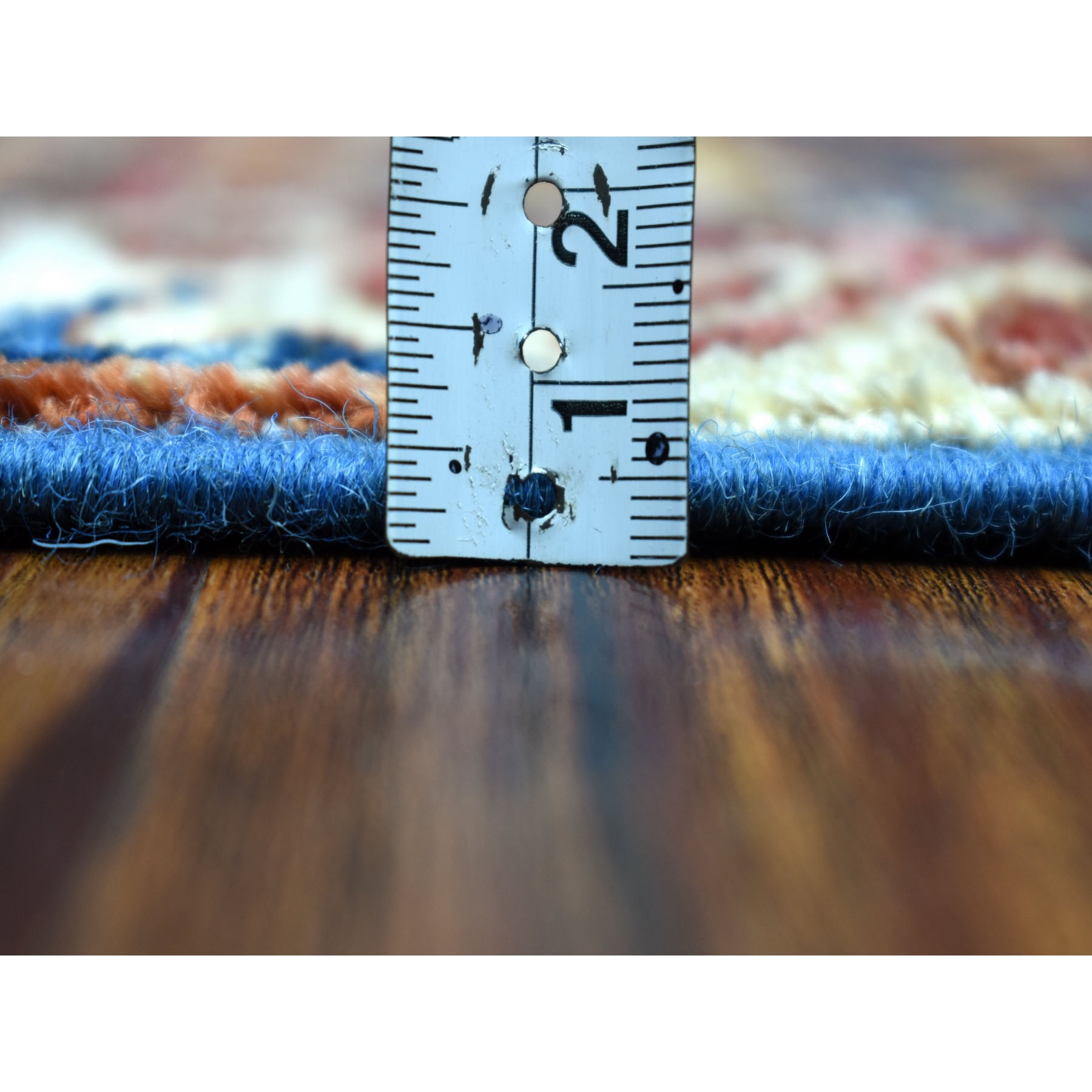 2-4 x9-7  Khorjin Design Colorful Runner Super Kazak Pure Wool Hand Knotted Oriental Rug 