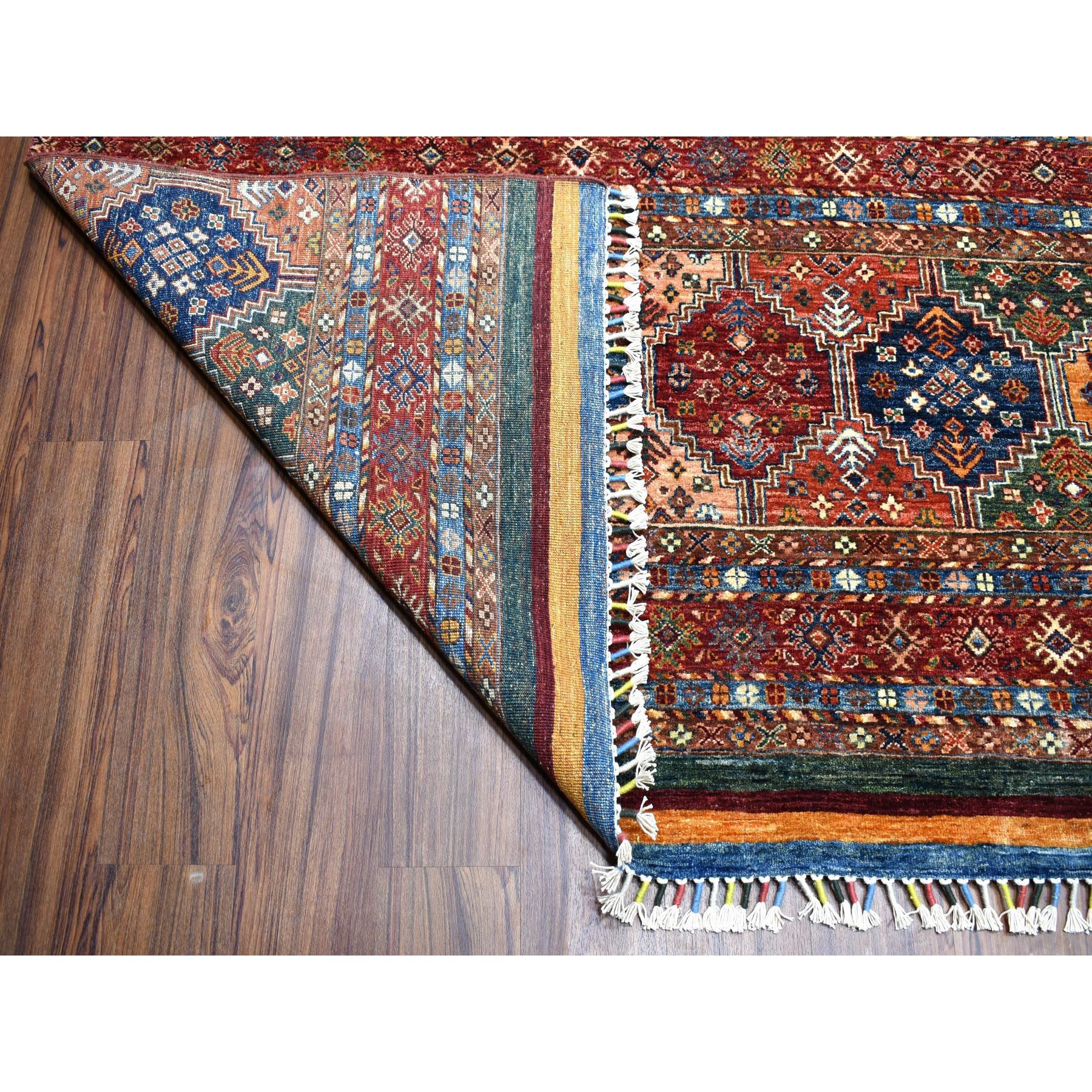 10'x13'3" Khorjin Design Colorful Super Kazak Pure Wool Hand Knotted Oriental Rug