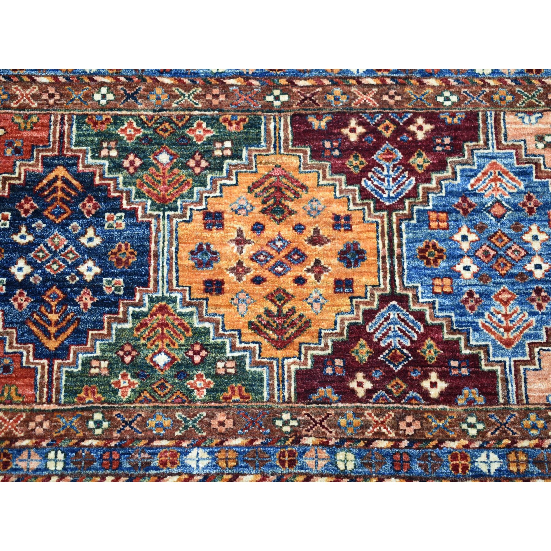 10'x13'3" Khorjin Design Colorful Super Kazak Pure Wool Hand Knotted Oriental Rug