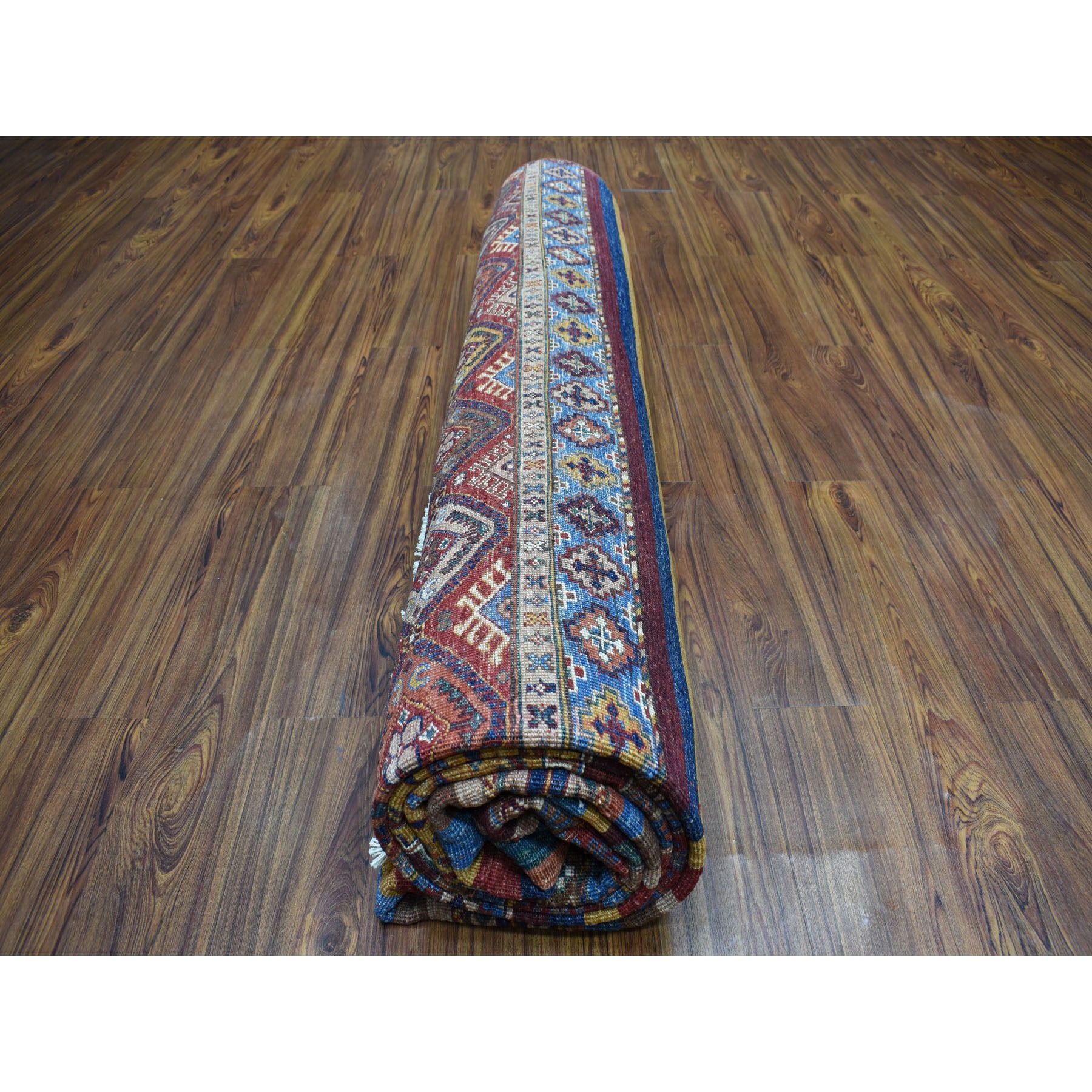10'x13'3" Khorjin Design Colorful Super Kazak Pure Wool Hand Knotted Oriental Rug