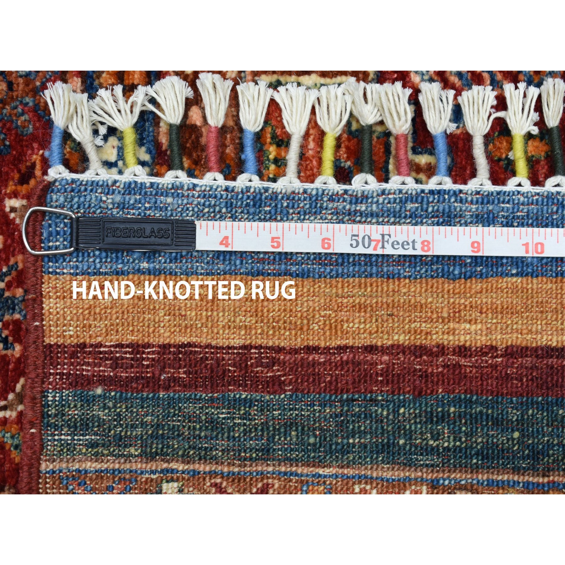 10'x13'3" Khorjin Design Colorful Super Kazak Pure Wool Hand Knotted Oriental Rug