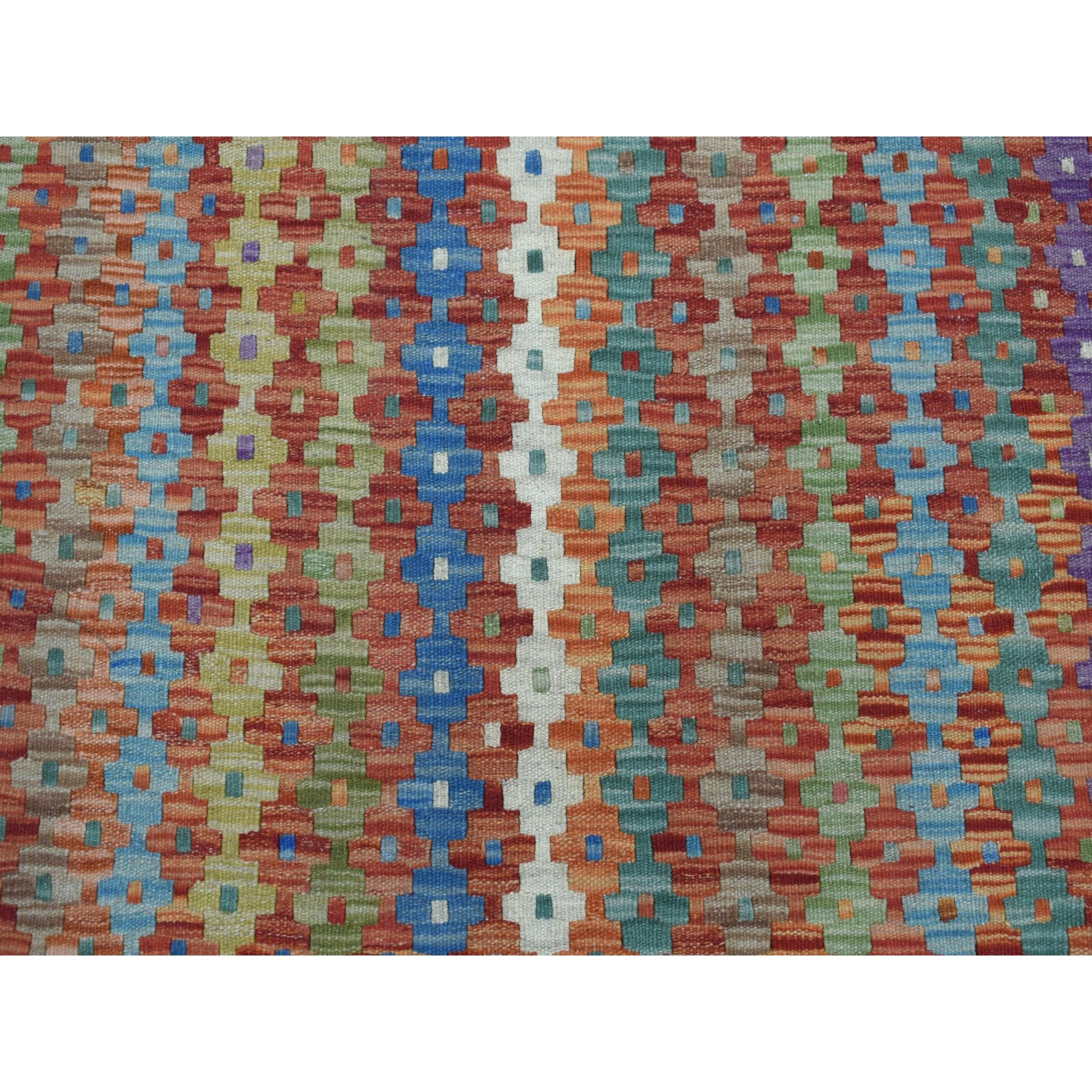 8-5 x11-6  Colorful Afghan Kilim Pure Wool Hand Woven Oriental Rug 
