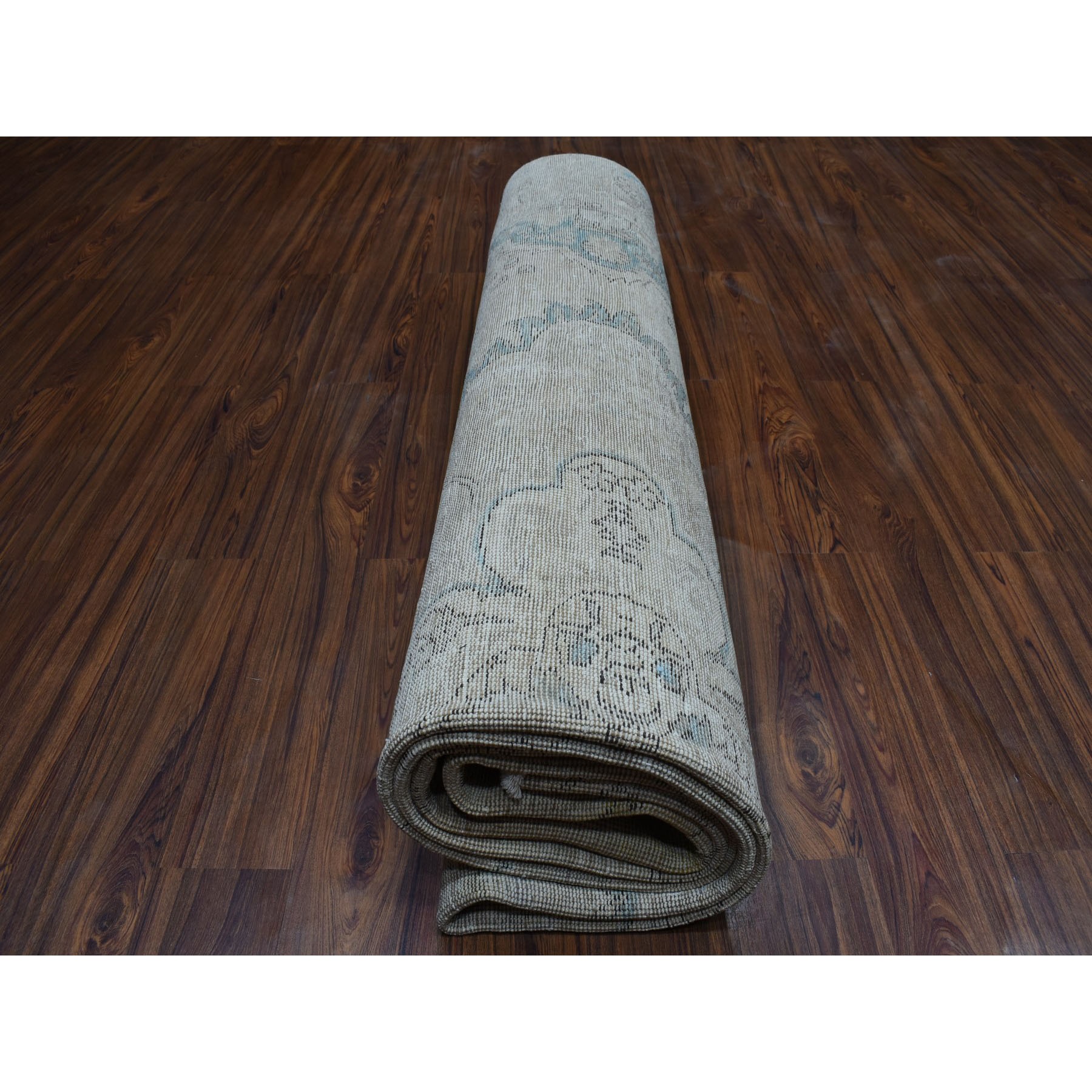 9'6"x12'4" Gray Vintage Persian Tabriz Pure Wool Hand Knotted Oriental Rug
