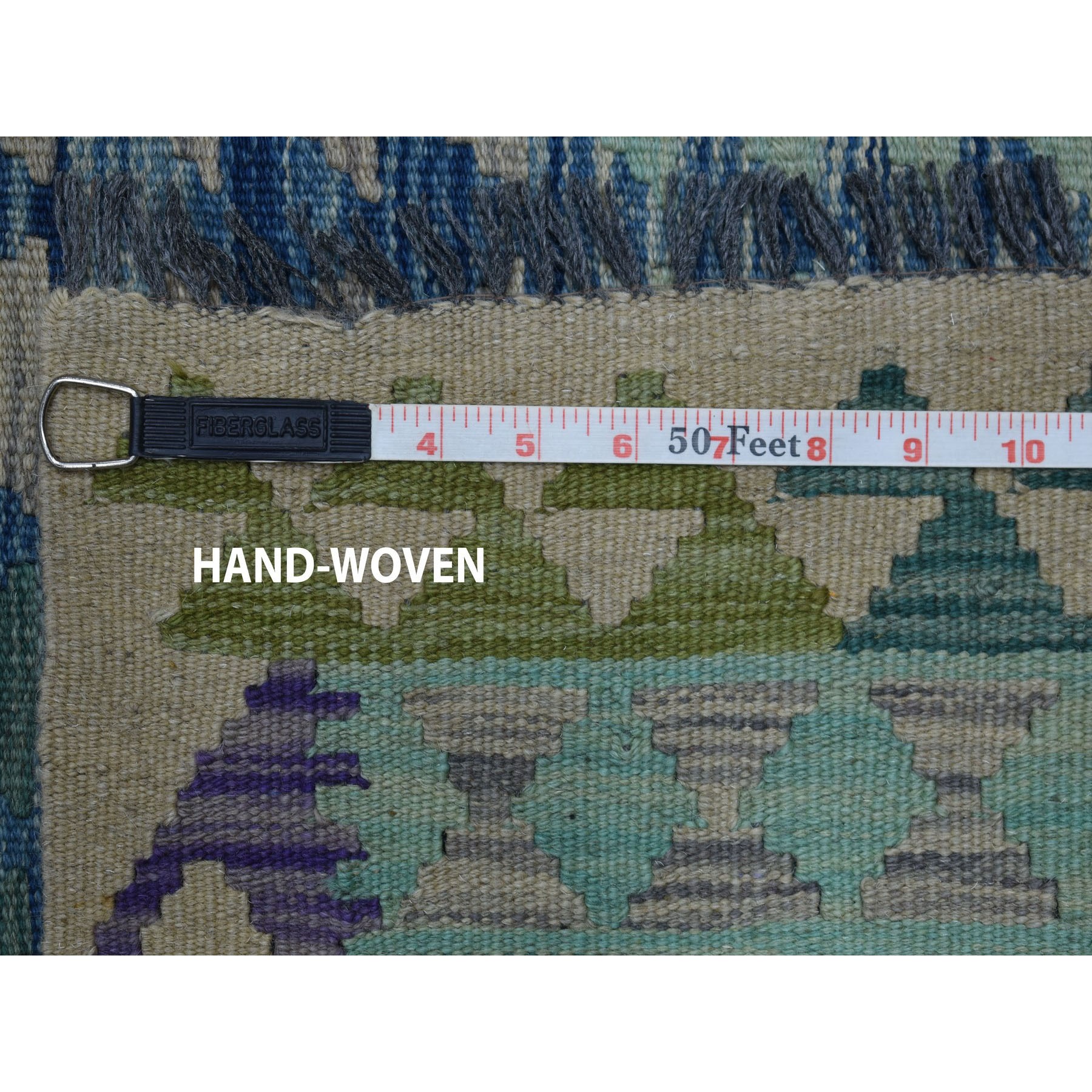 8-4 x11-2  Colorful Afghan Killim Pure Wool Hand Woven Oriental Rug 
