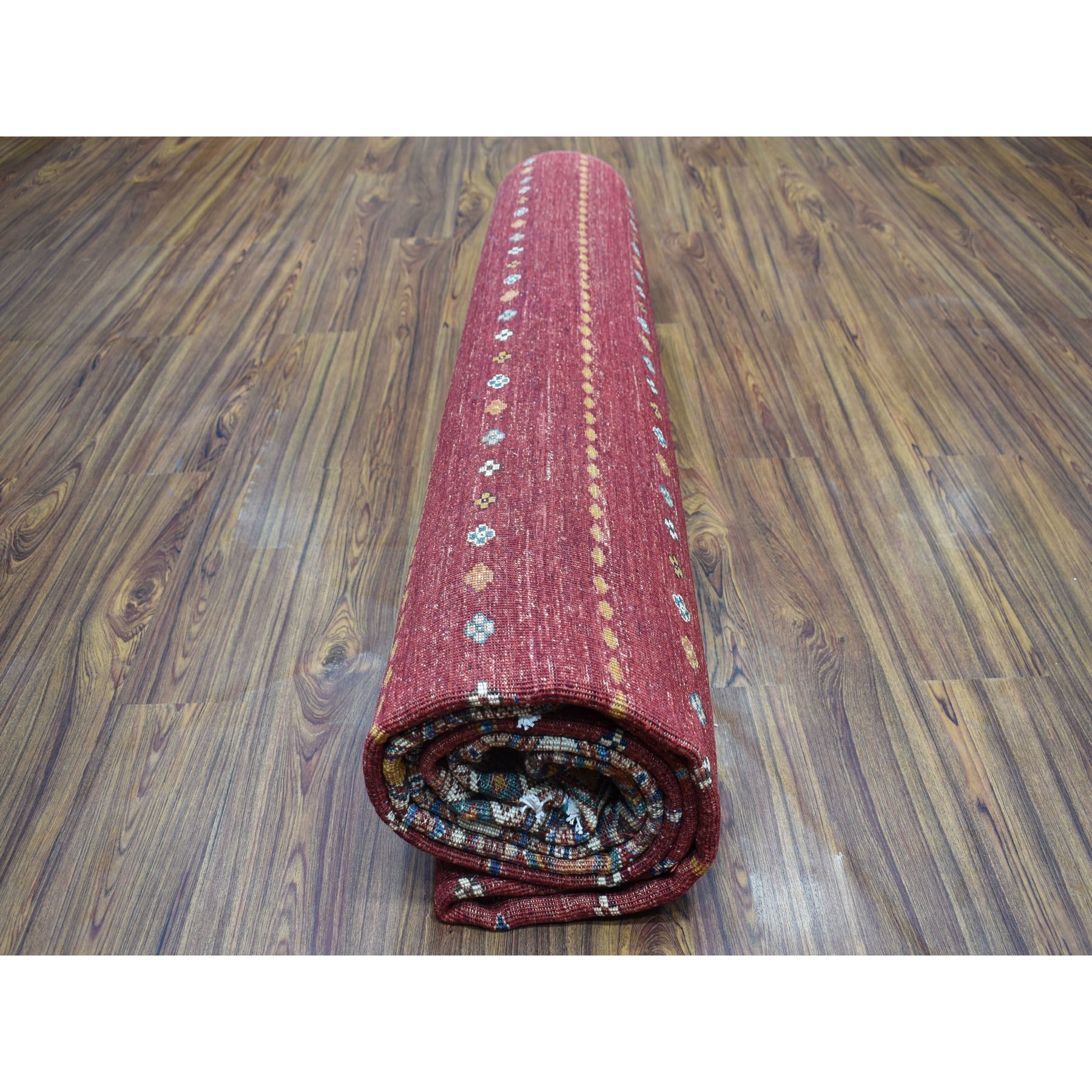 9-x11-6  Khorjin Design Red Super Kazak Pure Wool Hand Knotted Oriental Rug 