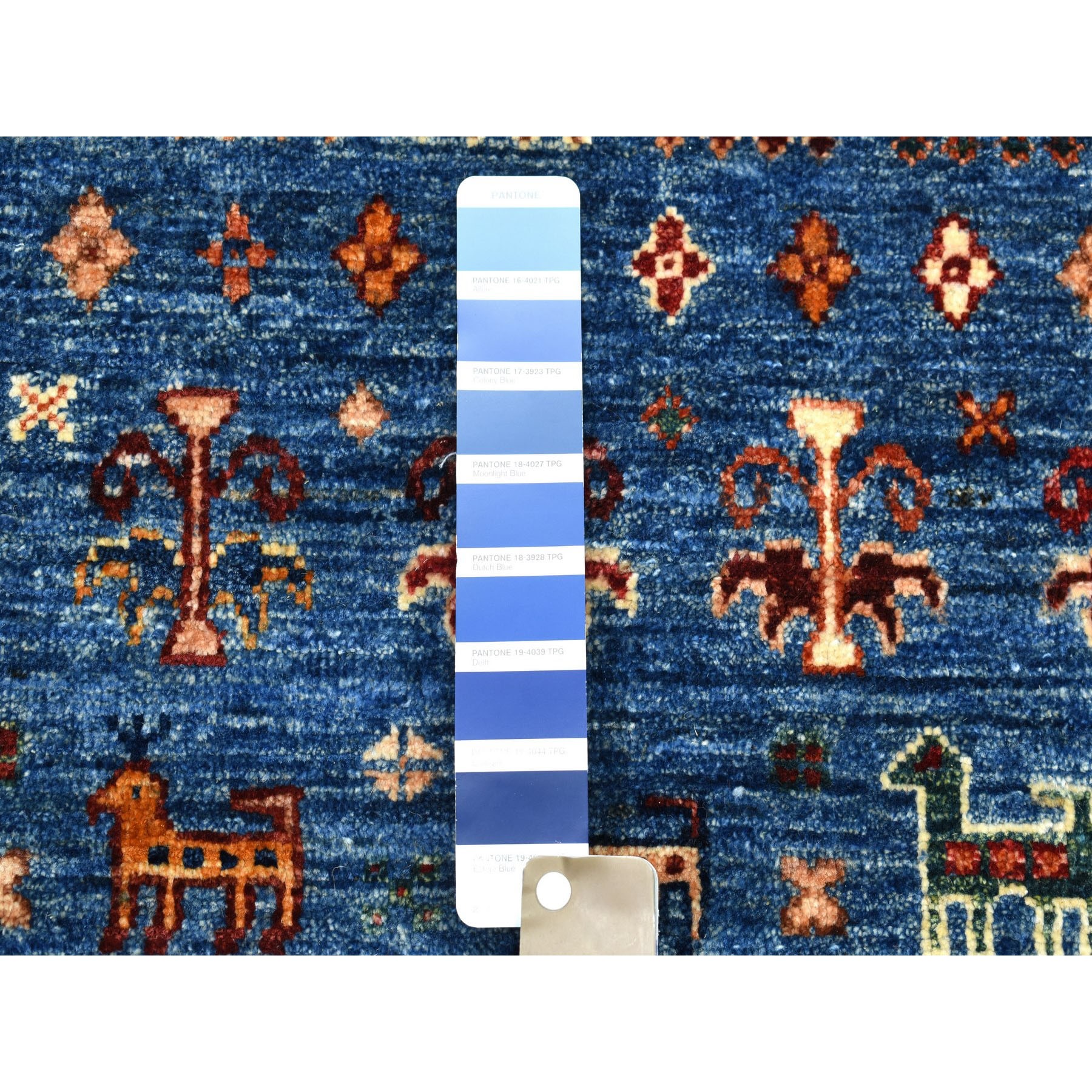 3-6 x4-10  Khorjin Design Blue Super Kazak Pure Wool Hand Knotted Oriental Rug 