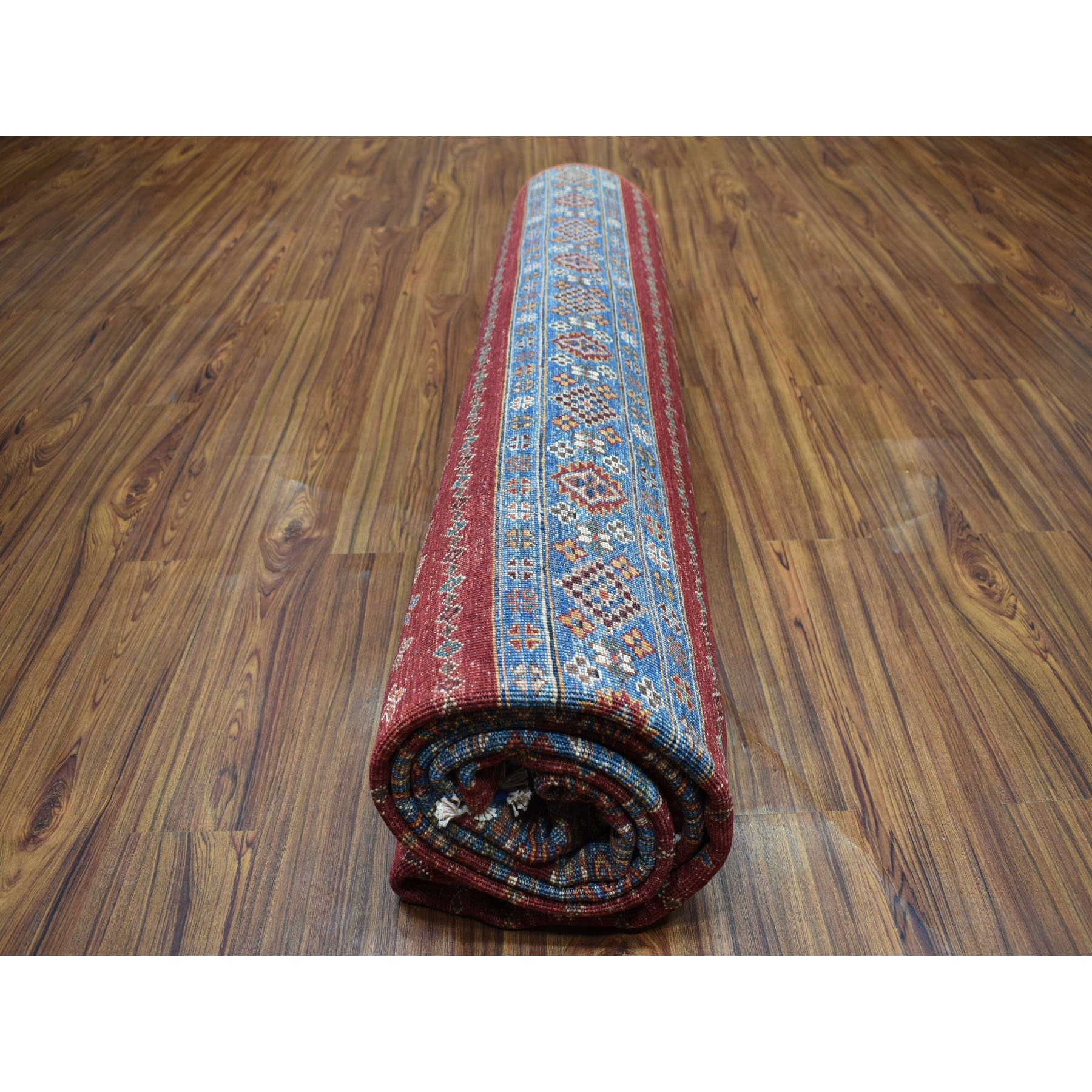 9-3 x12-1  Khorjin Design Red Super Kazak Pure Wool Hand Knotted Oriental Rug 