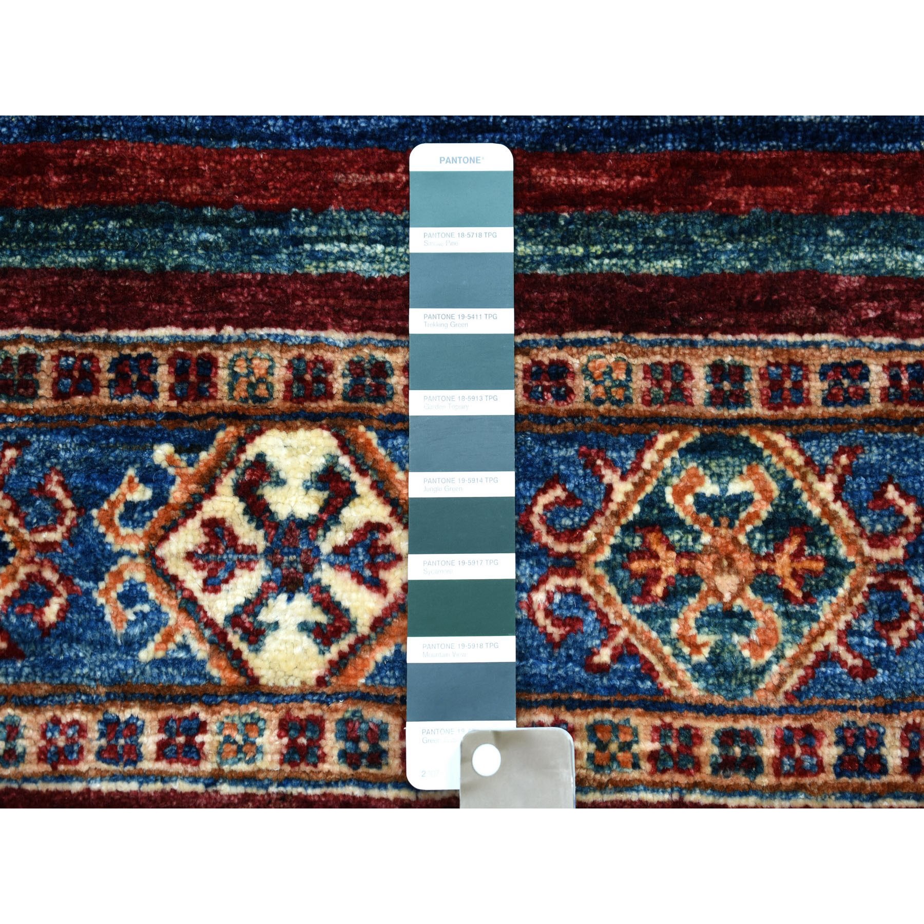 2-6 x4-3  Khorjin Design Colorful Super Kazak Pure Wool Hand Knotted Oriental Rug 