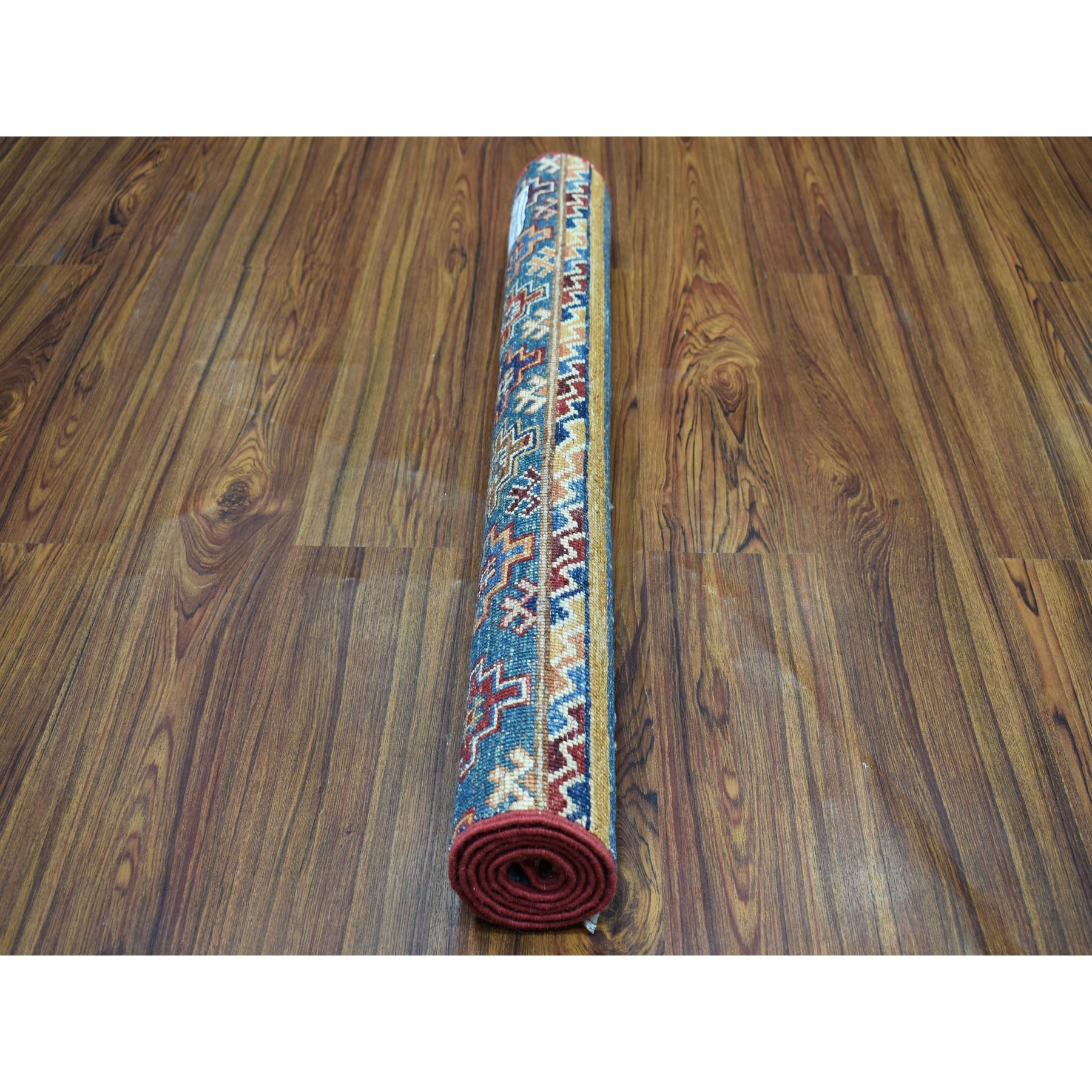 2-10 x4-4  Khorjin Design Colorful Super Kazak Pure Wool Hand Knotted Oriental Rug 