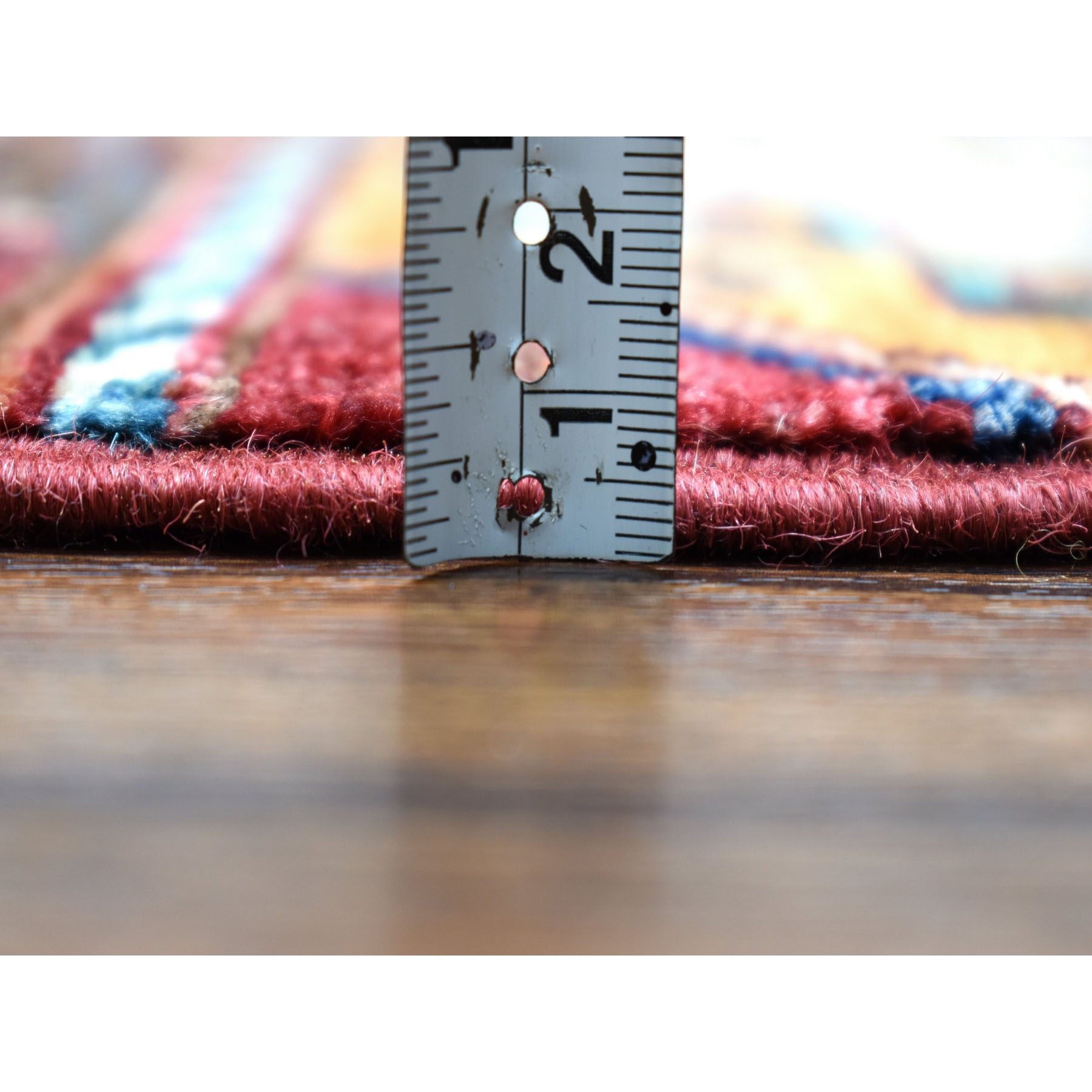 8-x10-1  Khorjin Design Colorful Super Kazak Pure Wool Hand Knotted Oriental Rug 
