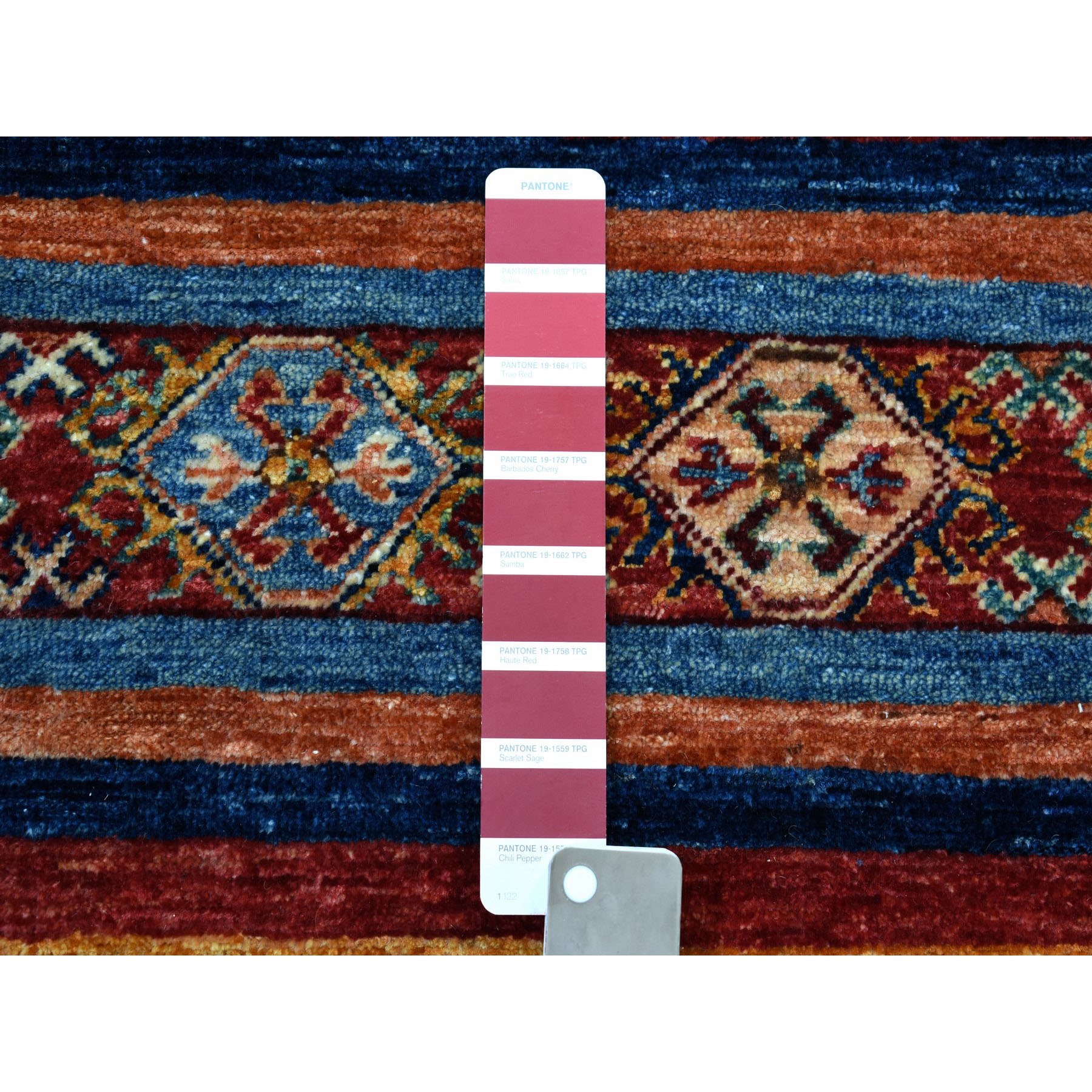 4-10 x6-3  Khorjin Design Colorful Super Kazak Pure Wool Hand Knotted Oriental Rug 