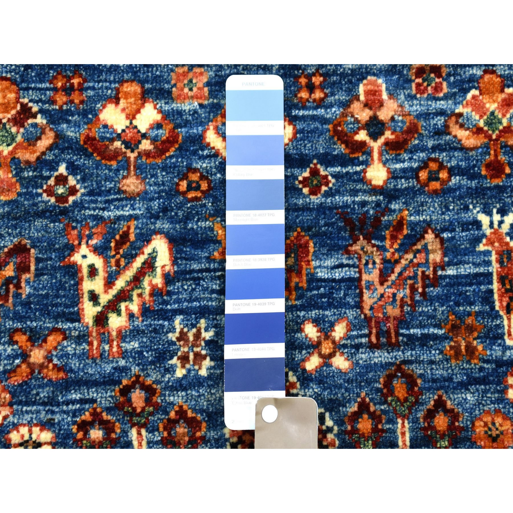 2-7 x4- Khorjin Design Blue Super Kazak Pure Wool Hand Knotted Oriental Rug 