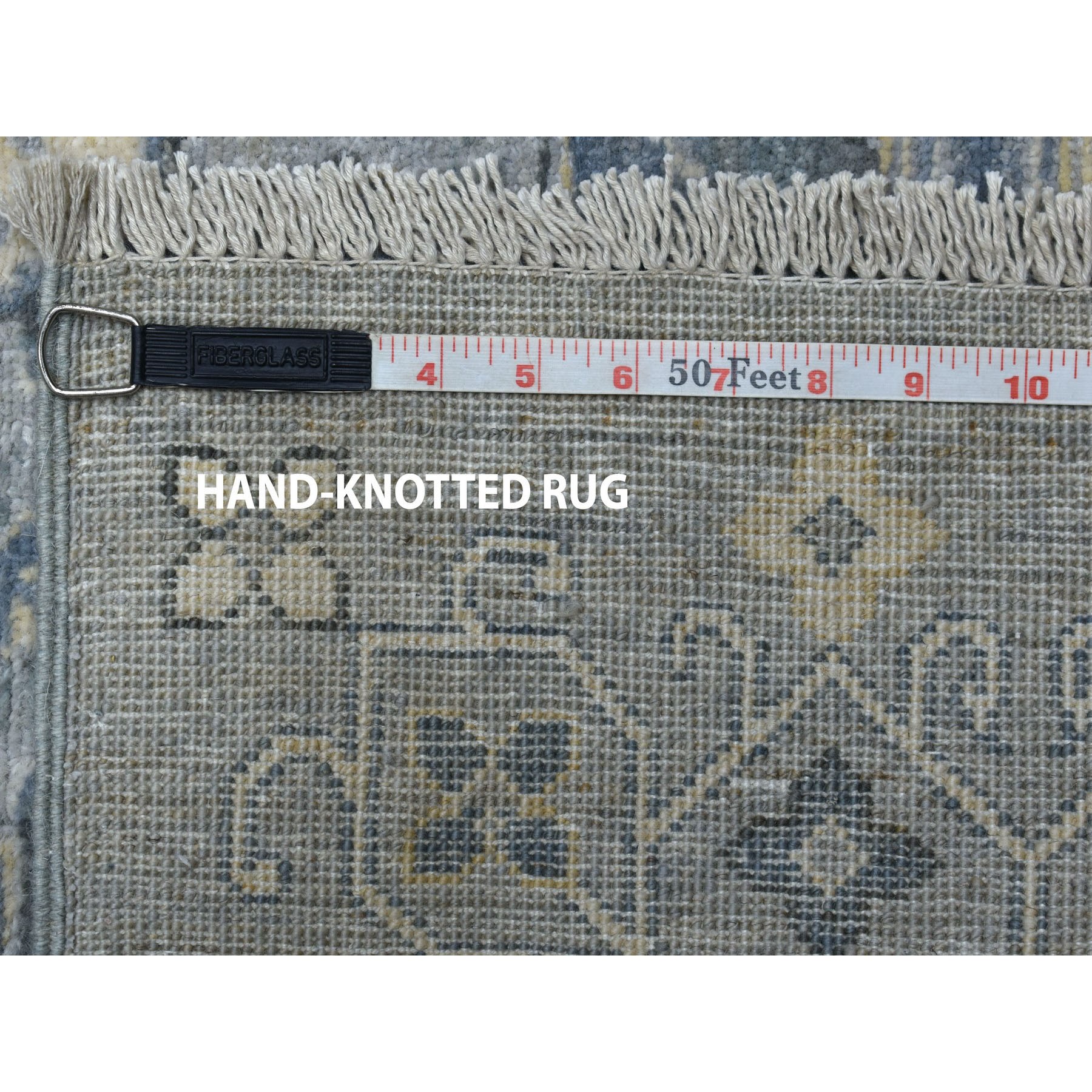 8-10 x11-8  White Wash Peshawar With Khotan Design Pure Wool Hand Knotted Oriental Rug 