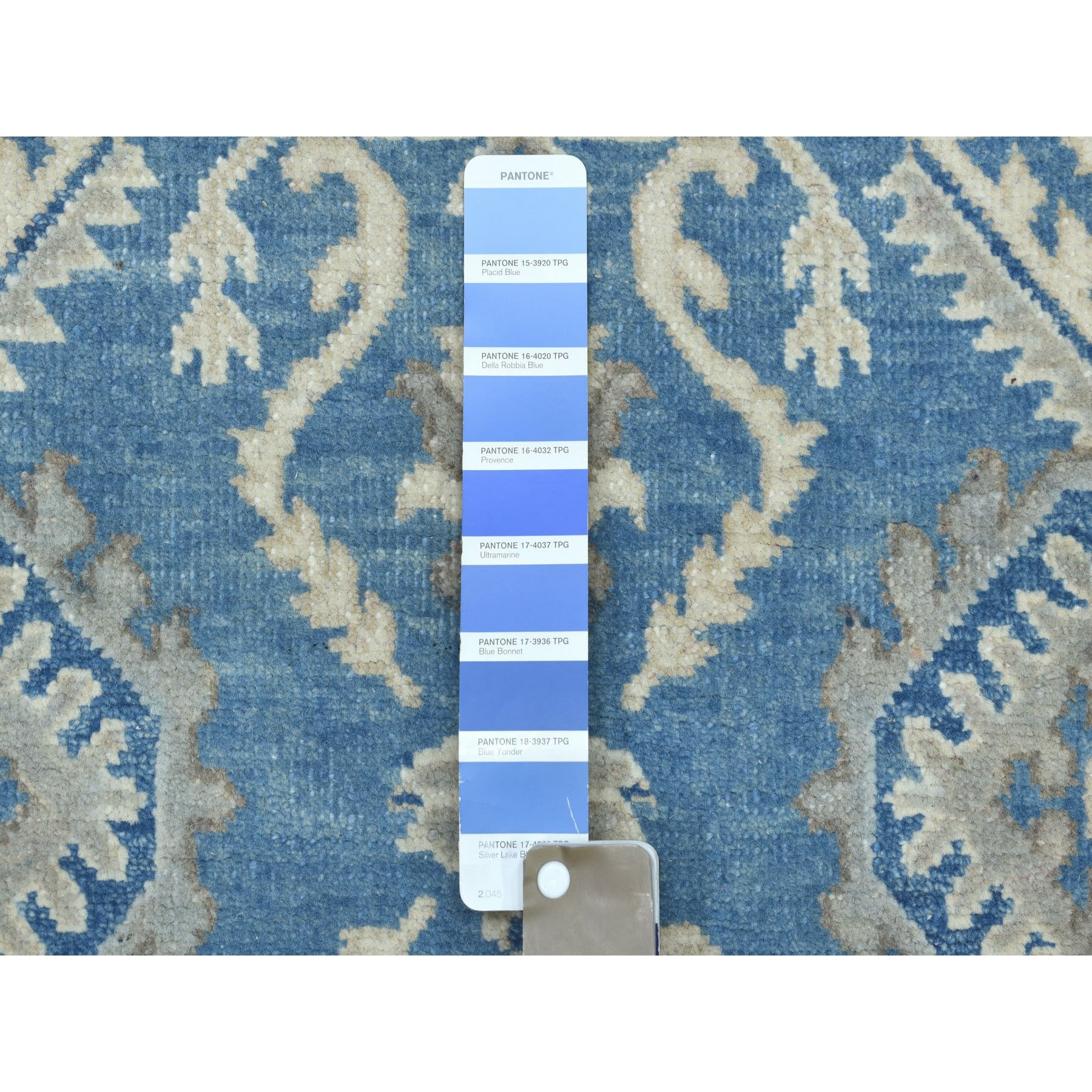 2-7 x18-5  Vintage Look Kazak Geometric Design Blue XL Runner Pure Wool Hand Knotted Oriental Rug 