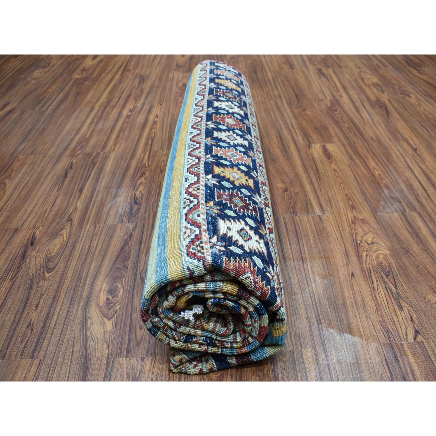 8-1 x10-10  Khorjin Design Colorful Super Kazak Pure Wool Hand Knotted Oriental Rug 