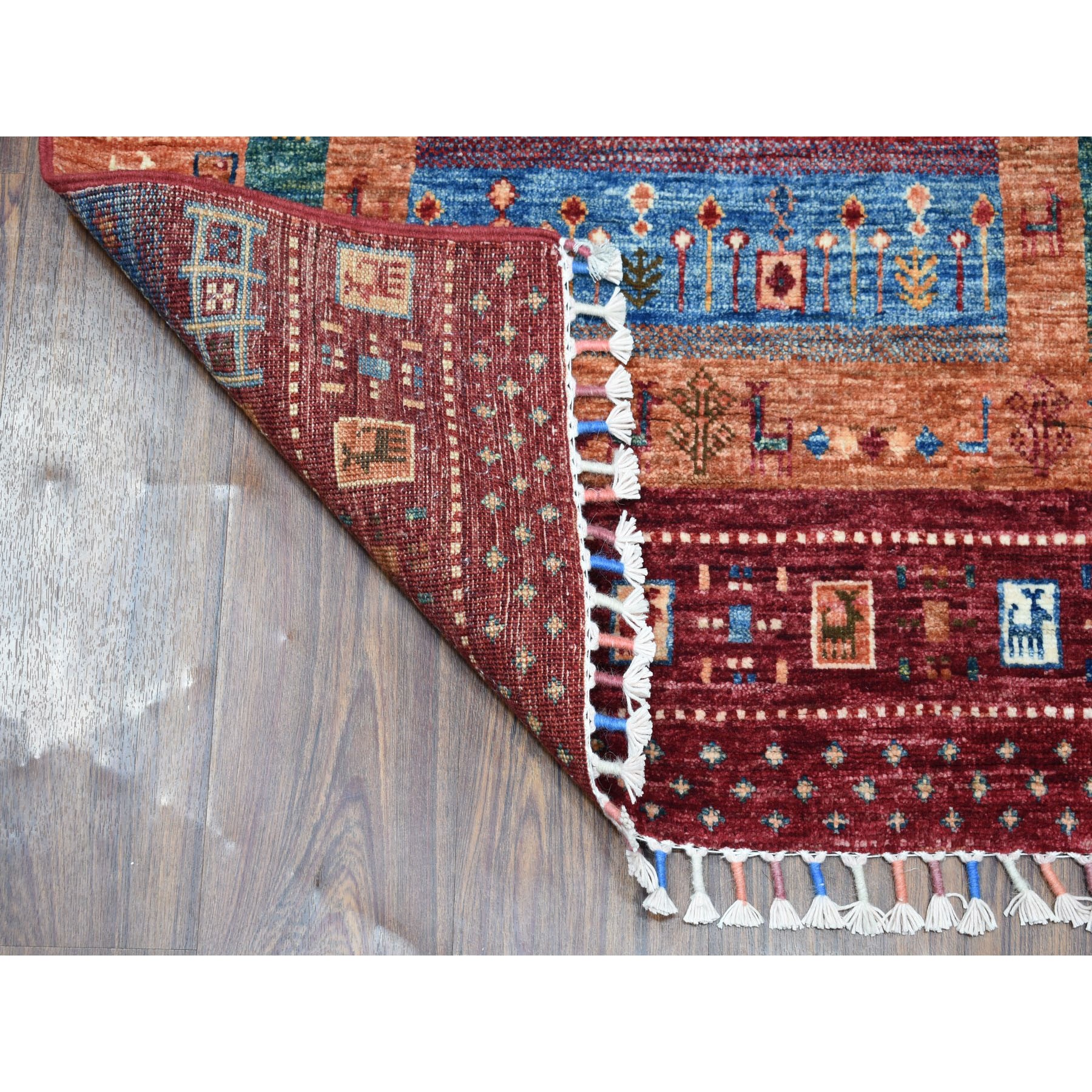 2-9 x8-8  Colorful Kashkuli Design Runner Super Kazak Pure Wool Hand Knotted Oriental Rug 