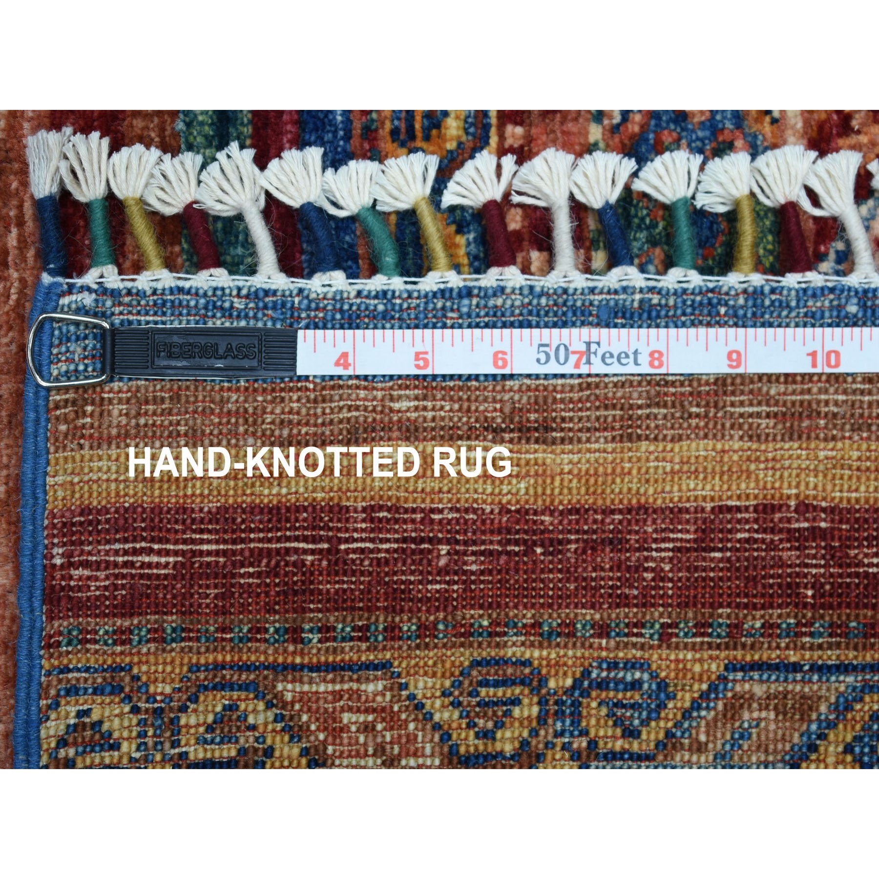5-8 x8-3  Khorjin Design Red Super Kazak Pure Wool Hand Knotted Oriental Rug 