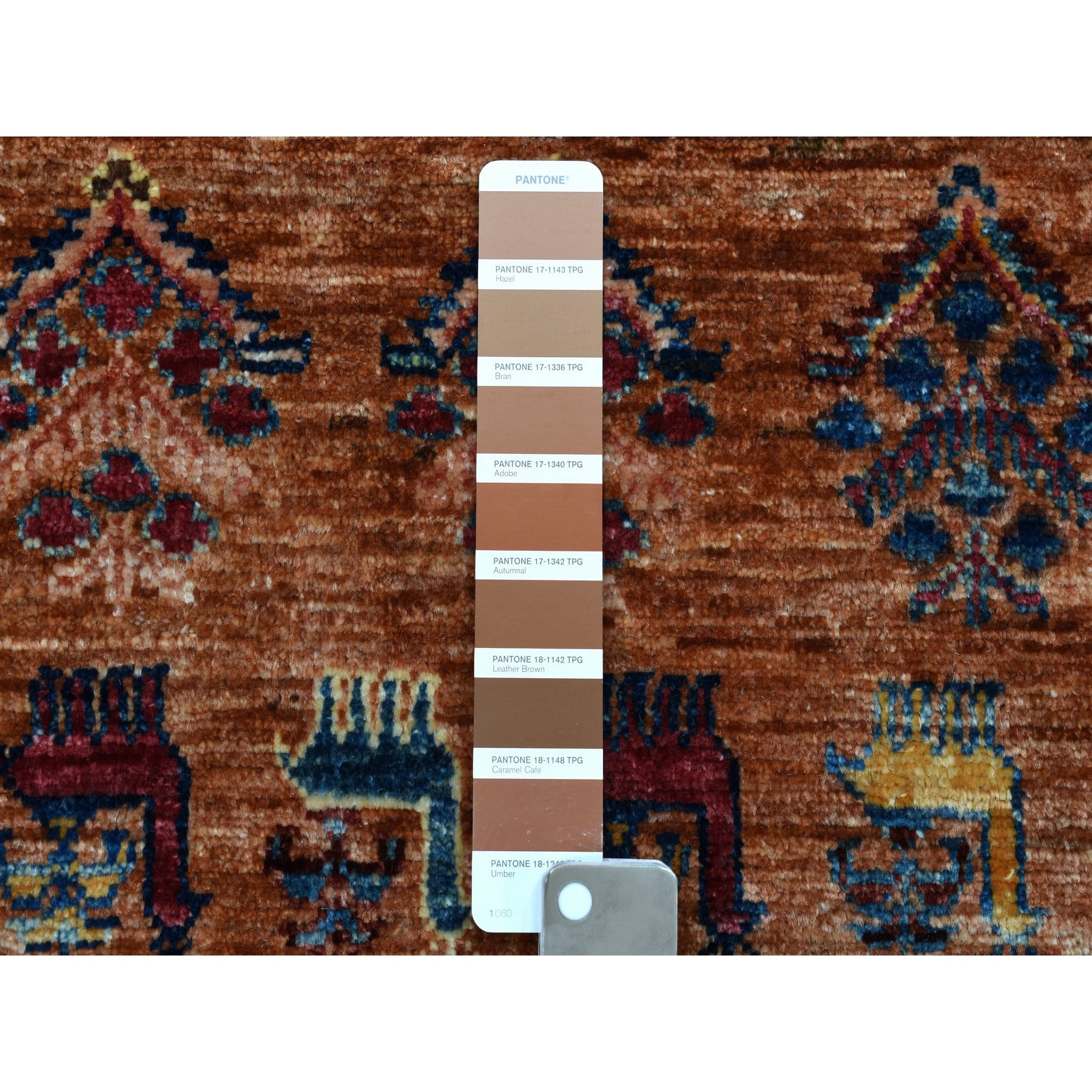 5-7 x7-9  Khorjin Design Brown Super Kazak Pure Wool Hand Knotted Oriental Rug 