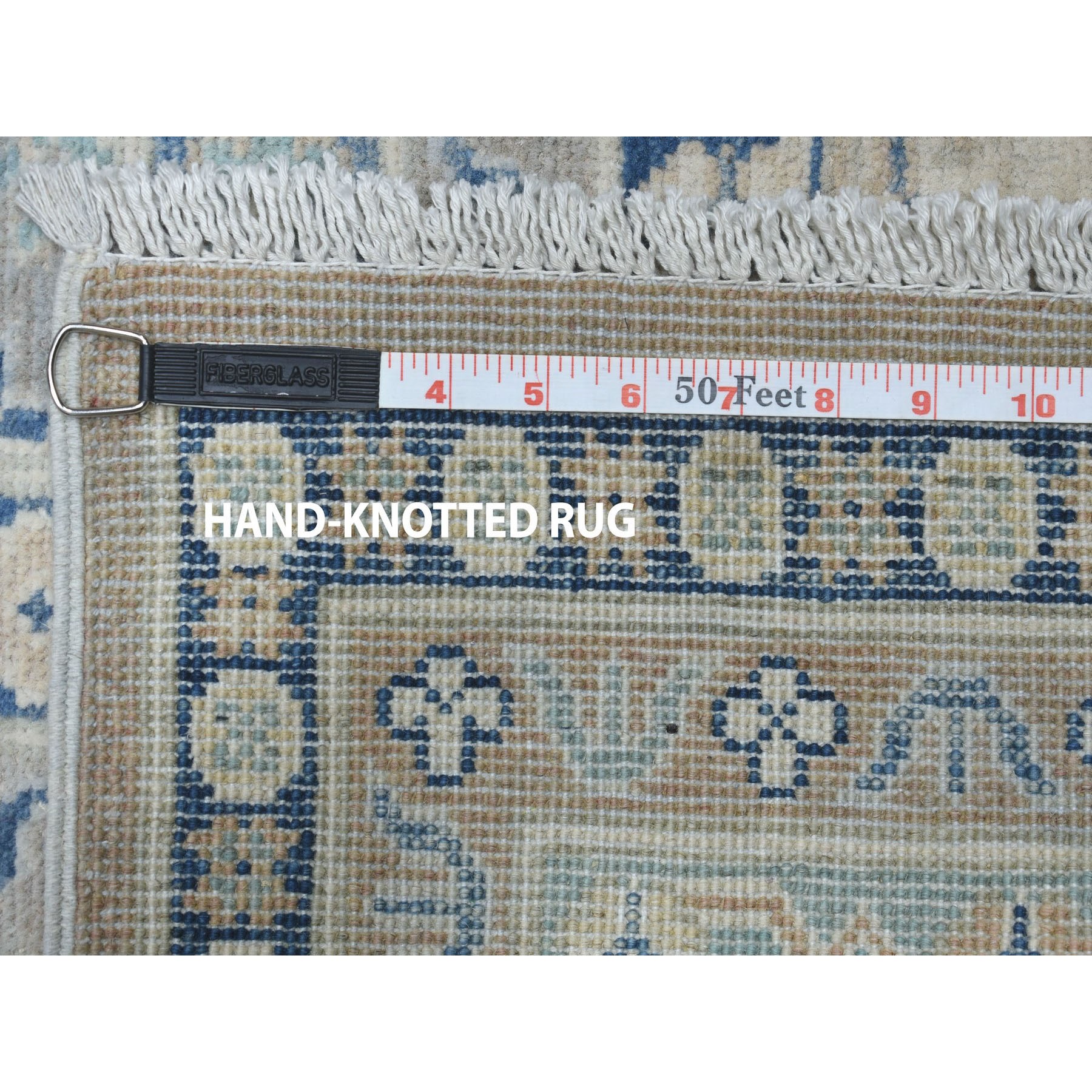8-7 x11-8  Gray Vintage Look Kazak Tribal Design 100% Wool Hand Knotted Oriental Rug 