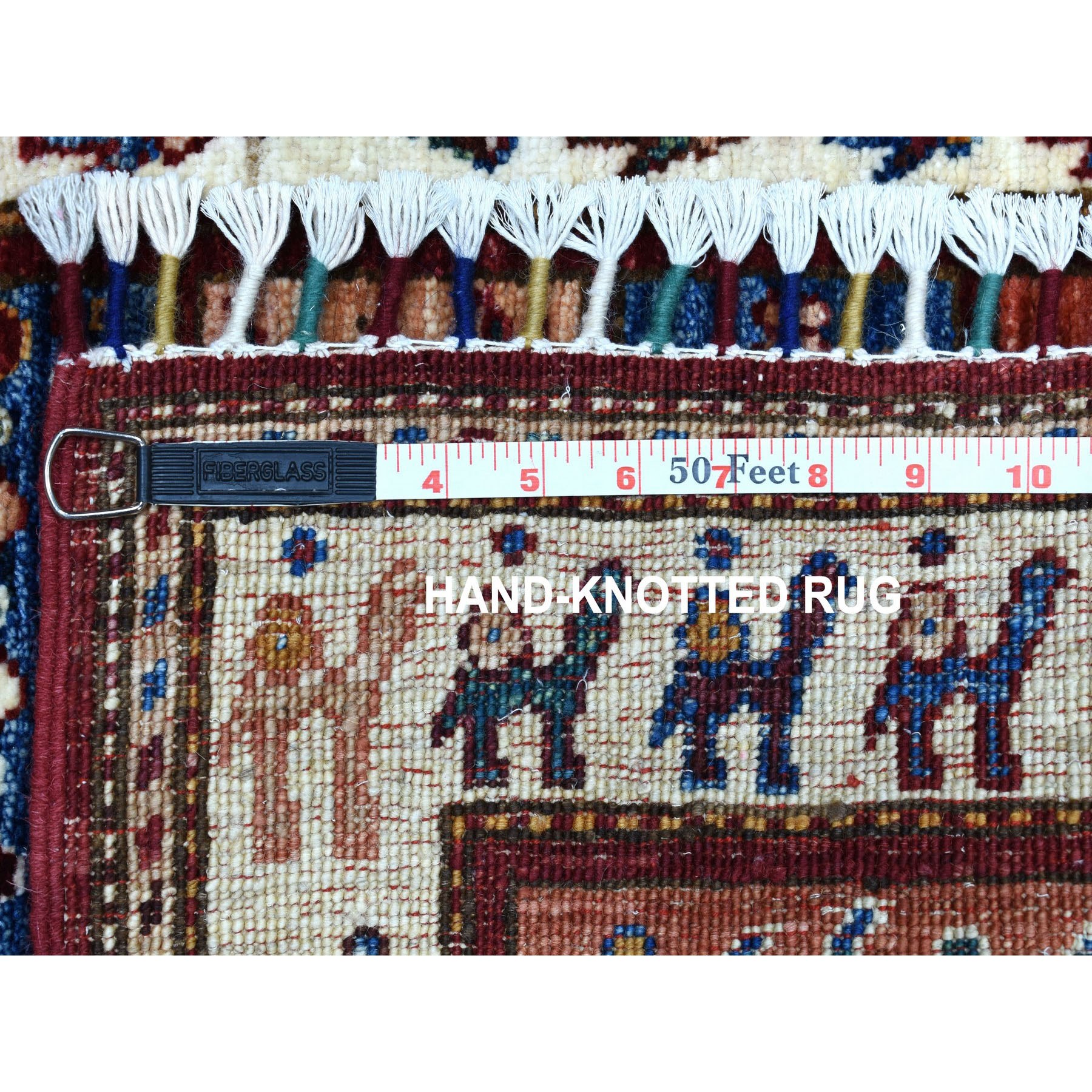 2-x2-9  Red Khorjin Design Super Kazak Camel Pure Wool Hand Knotted Oriental Rug 