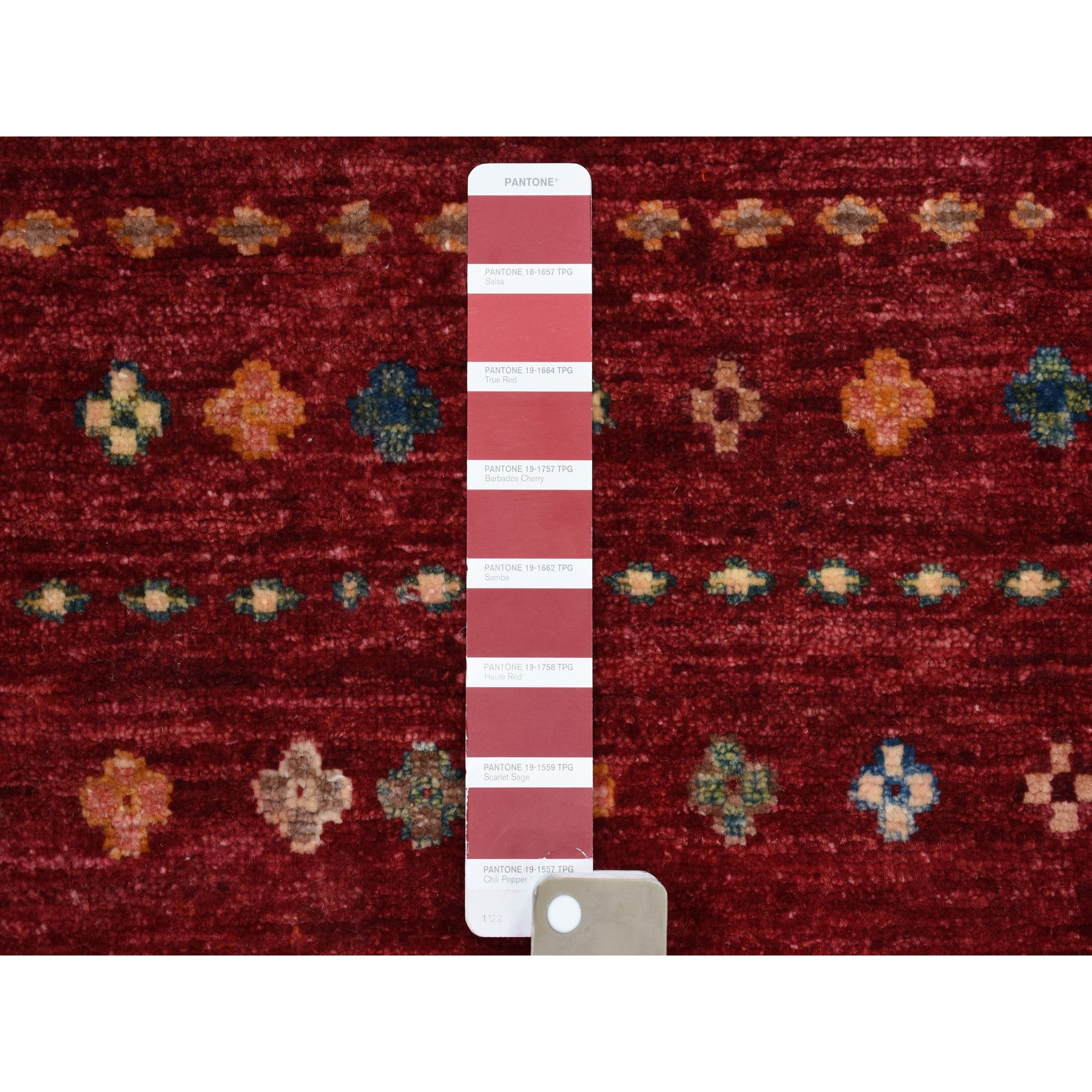 3-5 x5- Khorjin Design Red Super Kazak Geometric Pure Wool Hand Knotted Oriental Rug 