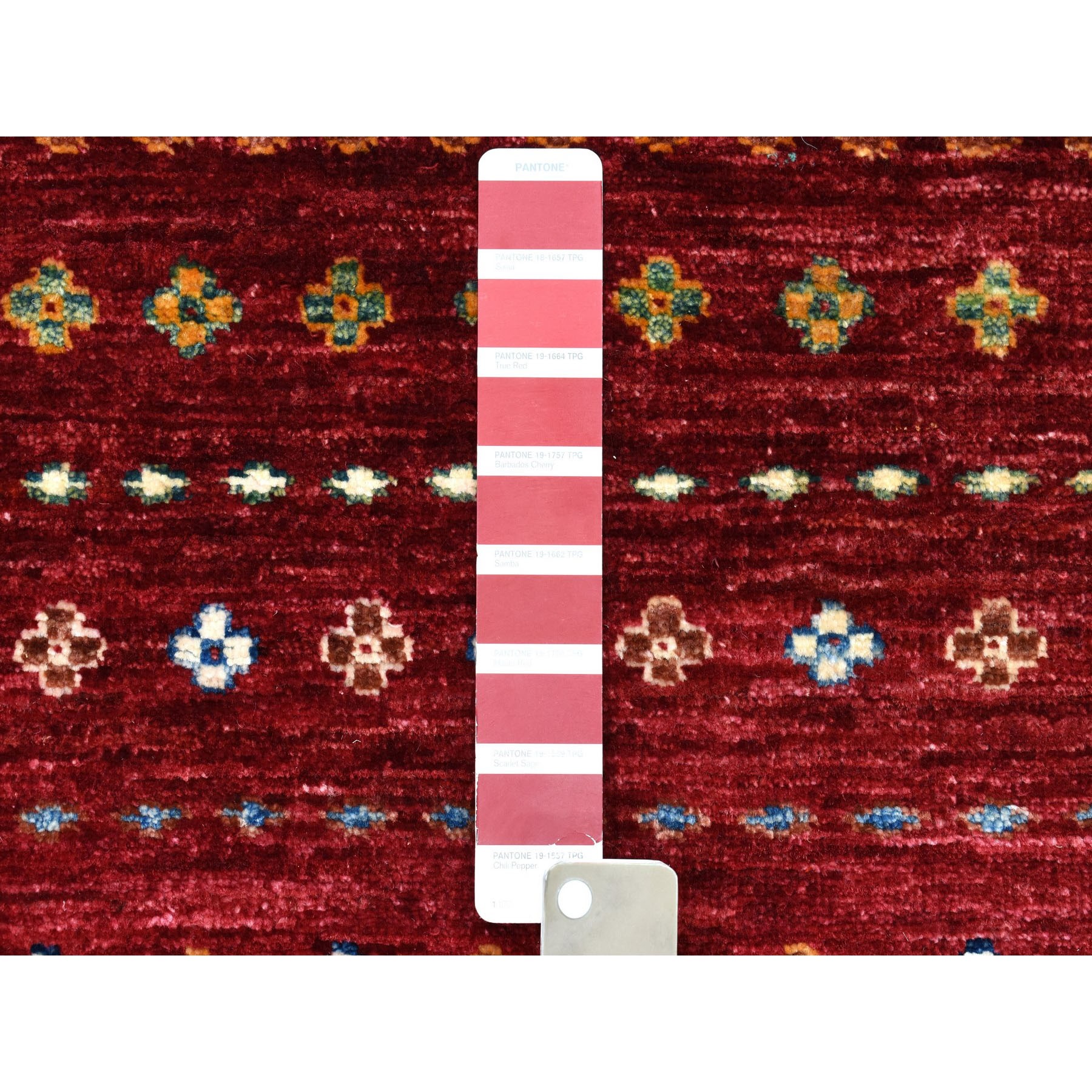 3-5 x4-10  Khorjin Design Red Super Kazak Geometric Pure Wool Hand Knotted Oriental Rug 