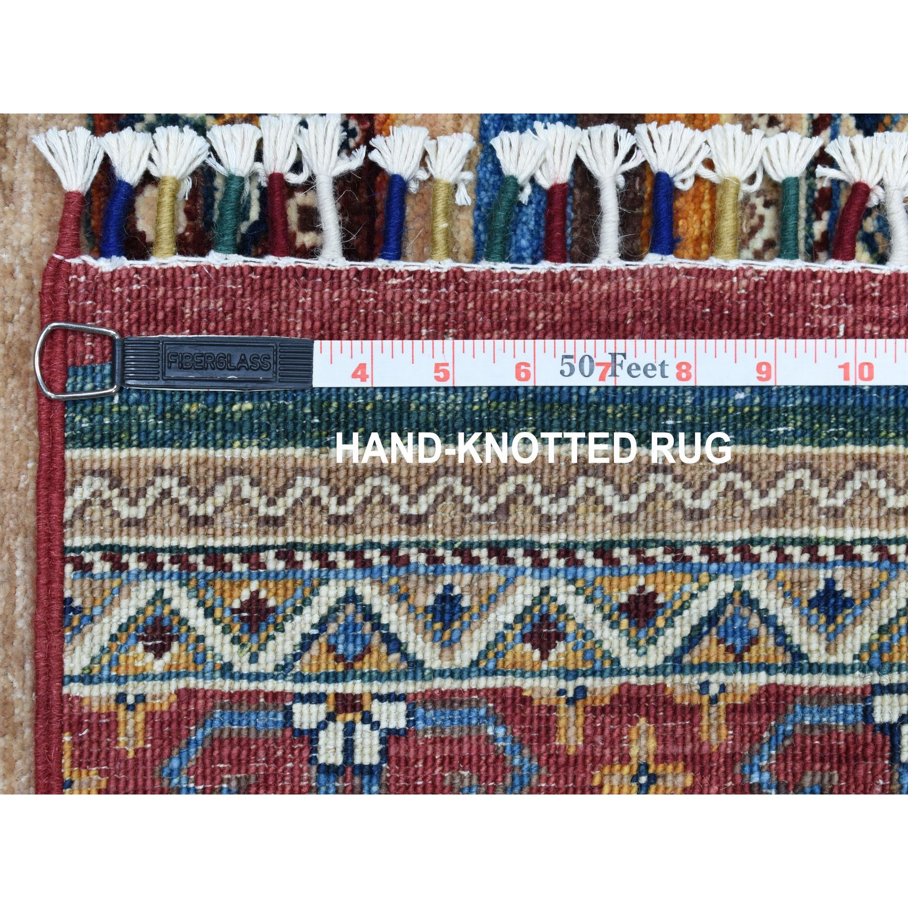 2-5 x6-10  Khorjin Design Runner Red Super Kazak Tribal Pure Wool Hand Knotted Oriental Rug 