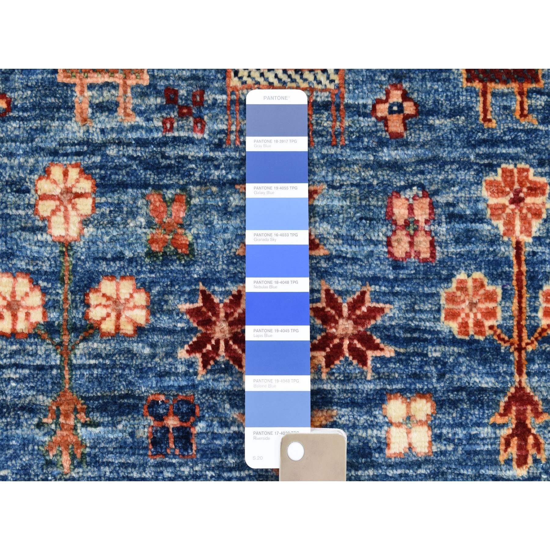 2-9 x7-9  Khorjin Design Runner Blue Super Kazak Tribal Pure Wool Hand Knotted Oriental Rug 